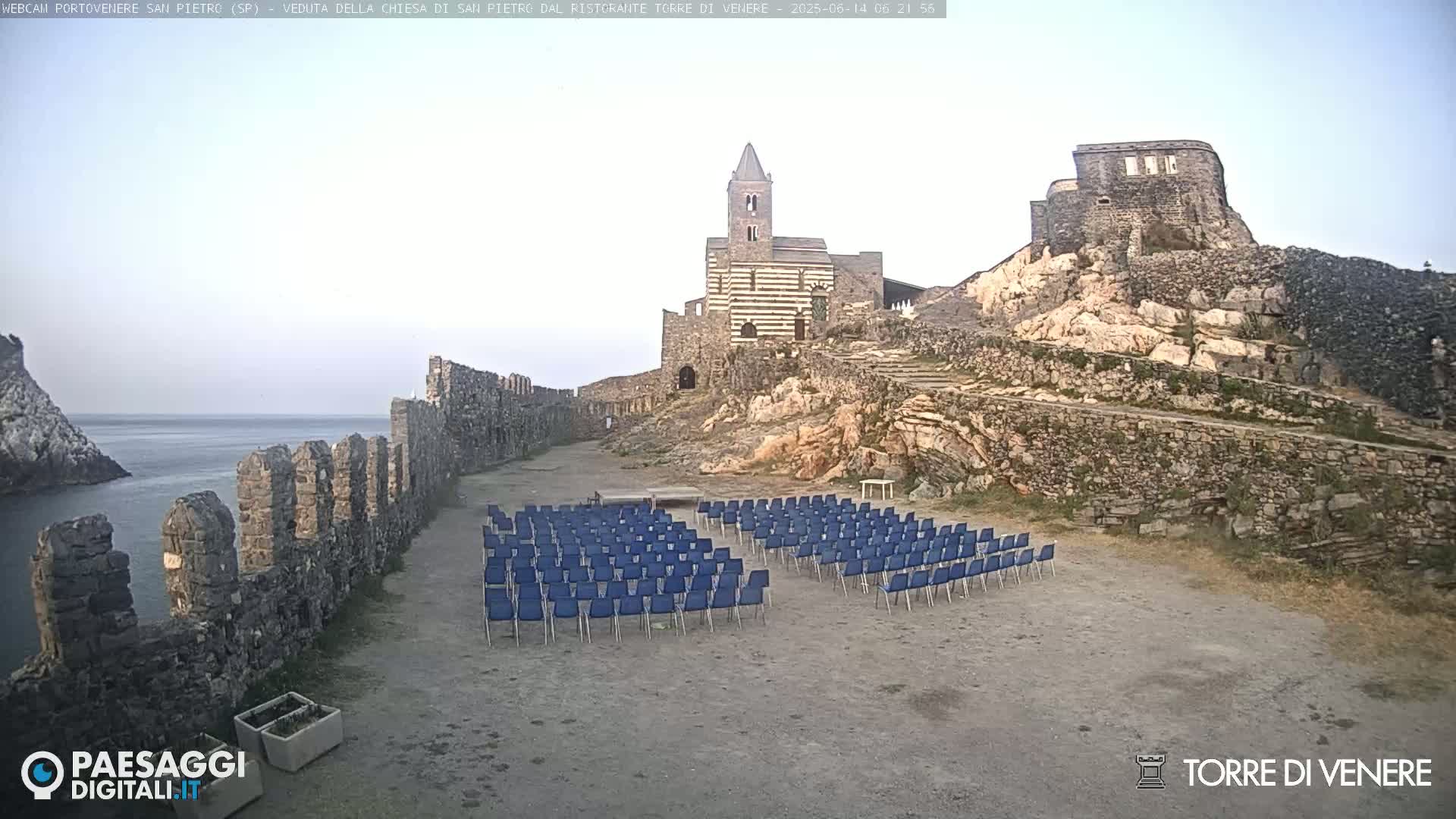 Portovenere Chiesa San Pietro (San Peter's Church Cam) - La Spezia, Linguria, Italy