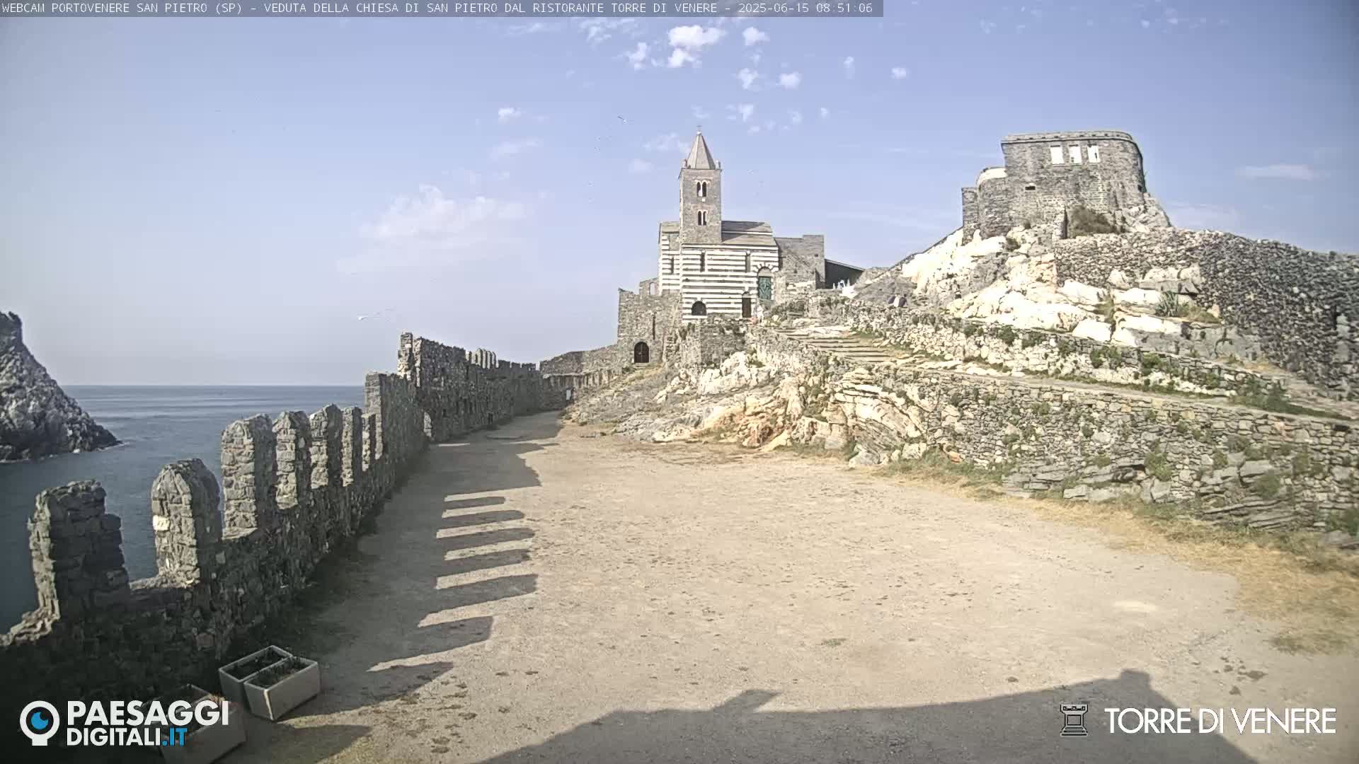Portovenere Chiesa San Pietro (San Peter's Church Cam) - La Spezia, Linguria, Italy