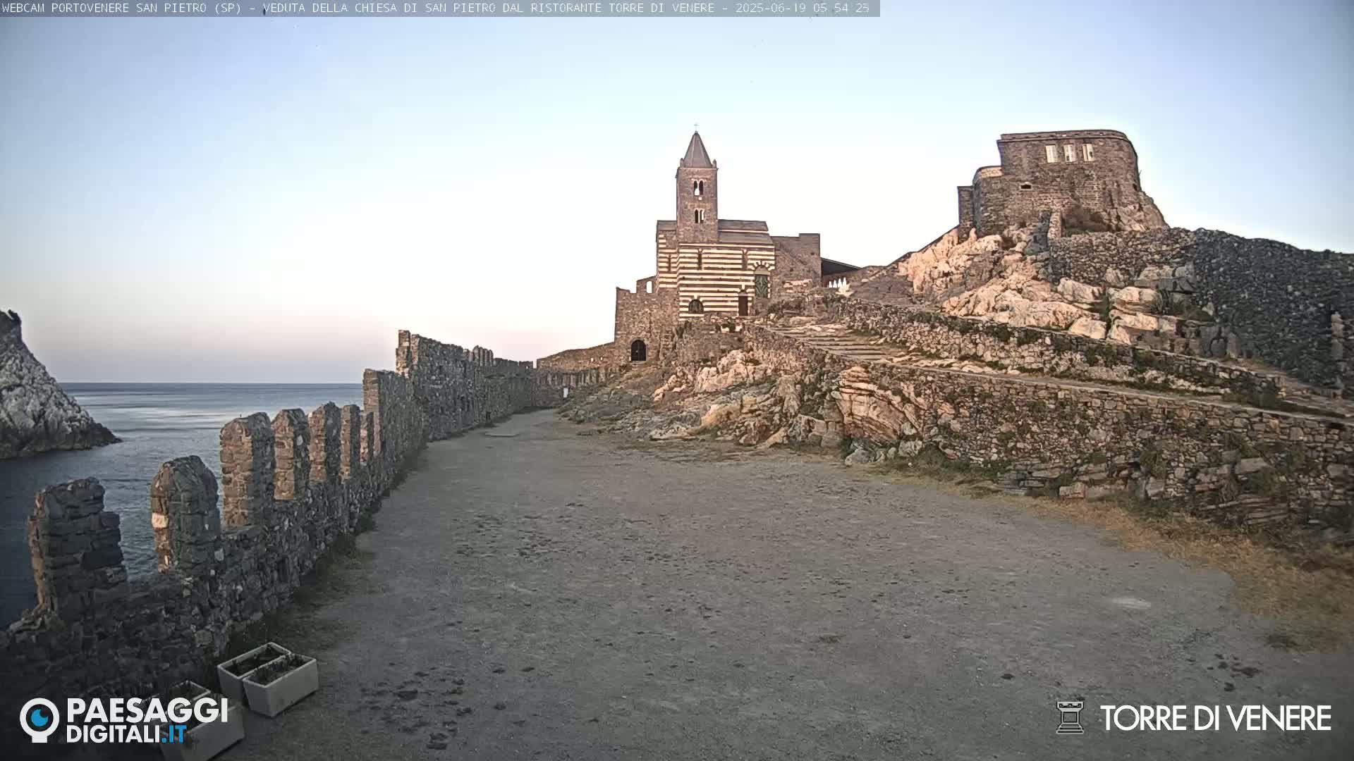 Portovenere Chiesa San Pietro (San Peter's Church Cam) - La Spezia, Linguria, Italy