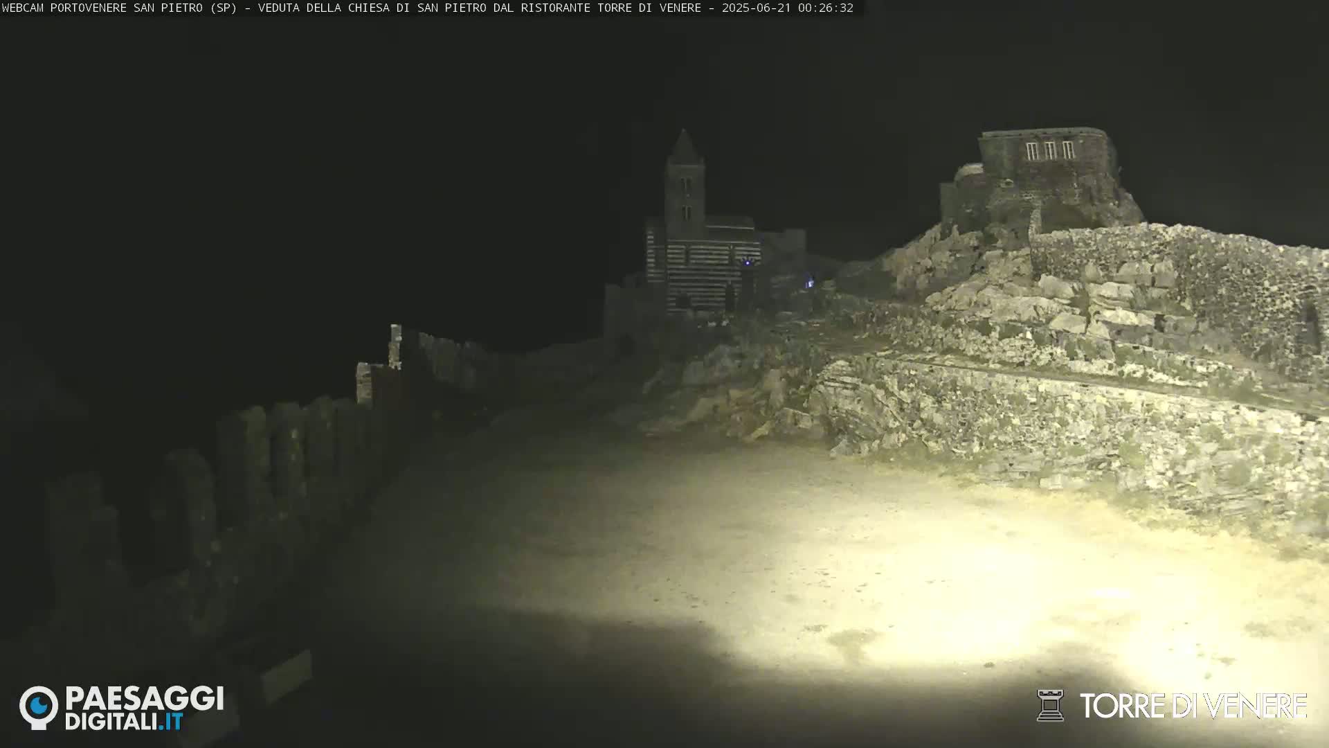 Portovenere Chiesa San Pietro (San Peter's Church Cam) - La Spezia, Linguria, Italy