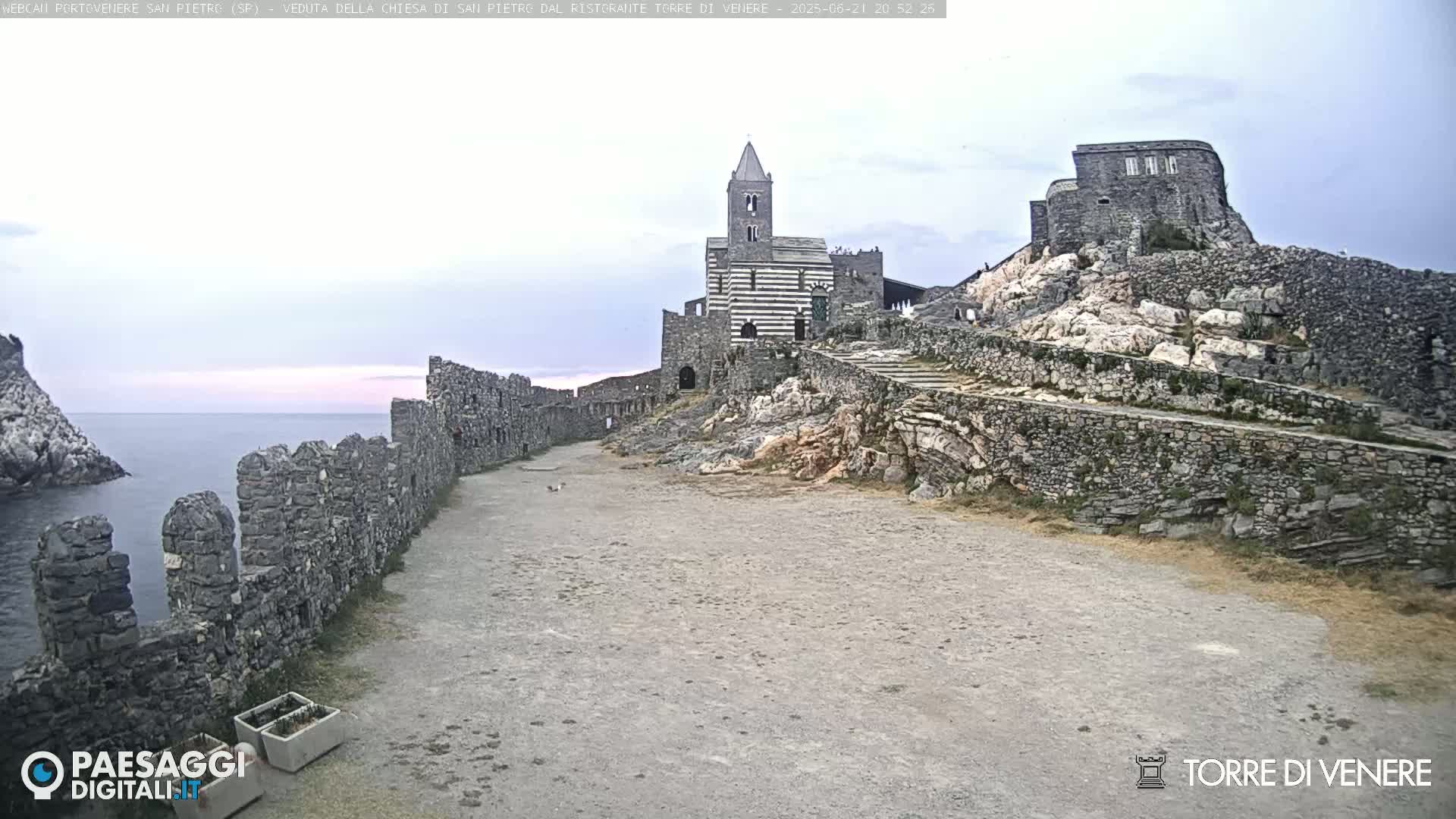 Portovenere Chiesa San Pietro (San Peter's Church Cam) - La Spezia, Linguria, Italy