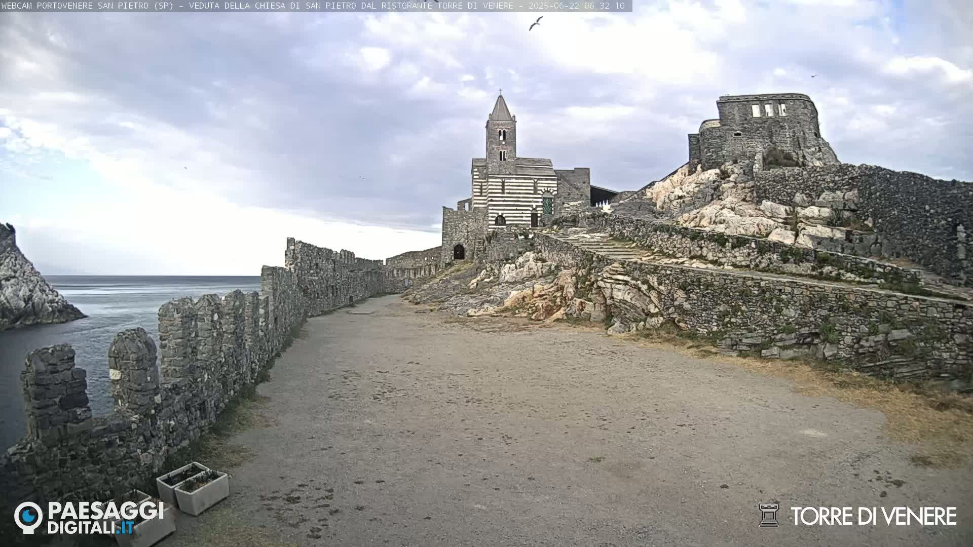Portovenere Chiesa San Pietro (San Peter's Church Cam) - La Spezia, Linguria, Italy