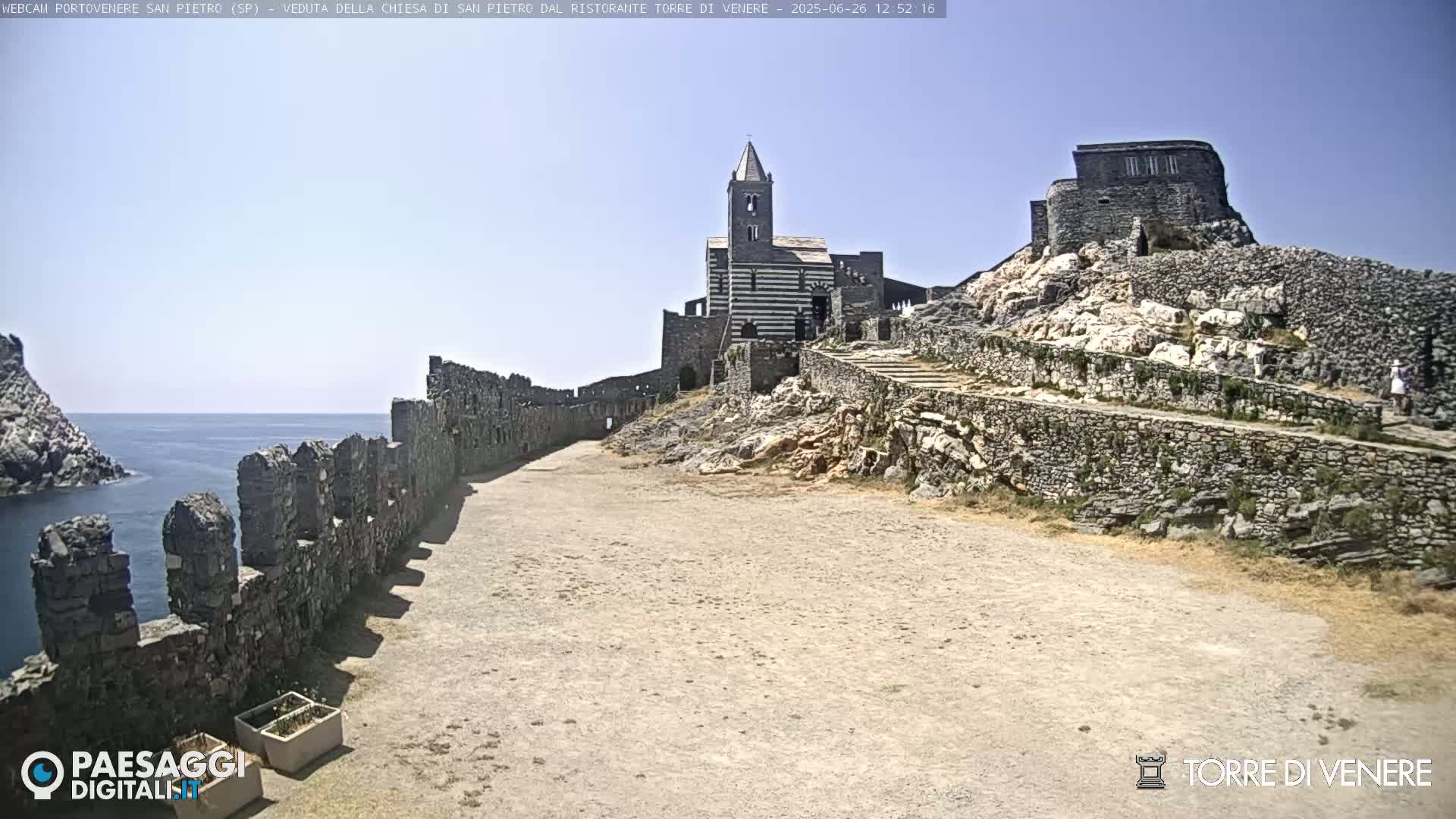 Portovenere Chiesa San Pietro (San Peter's Church Cam) - La Spezia, Linguria, Italy