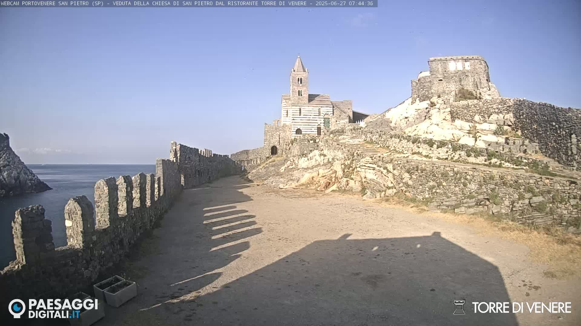 Portovenere Chiesa San Pietro (San Peter's Church Cam) - La Spezia, Linguria, Italy