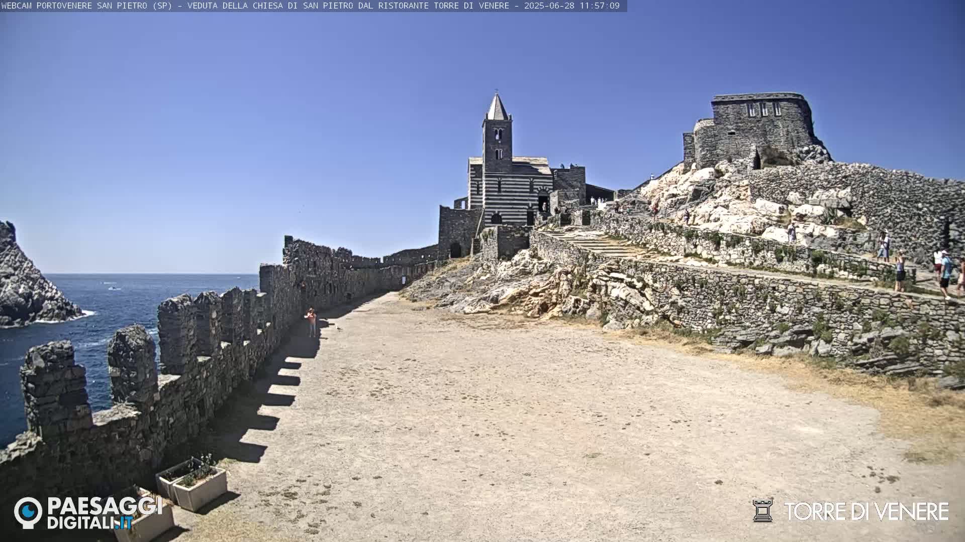 Portovenere Chiesa San Pietro (San Peter's Church Cam) - La Spezia, Linguria, Italy