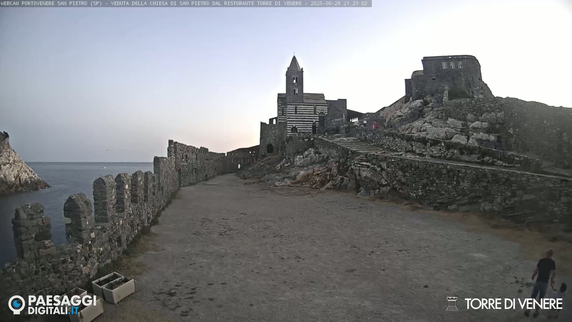 Portovenere Chiesa San Pietro (San Peter's Church Cam) - La Spezia, Linguria, Italy