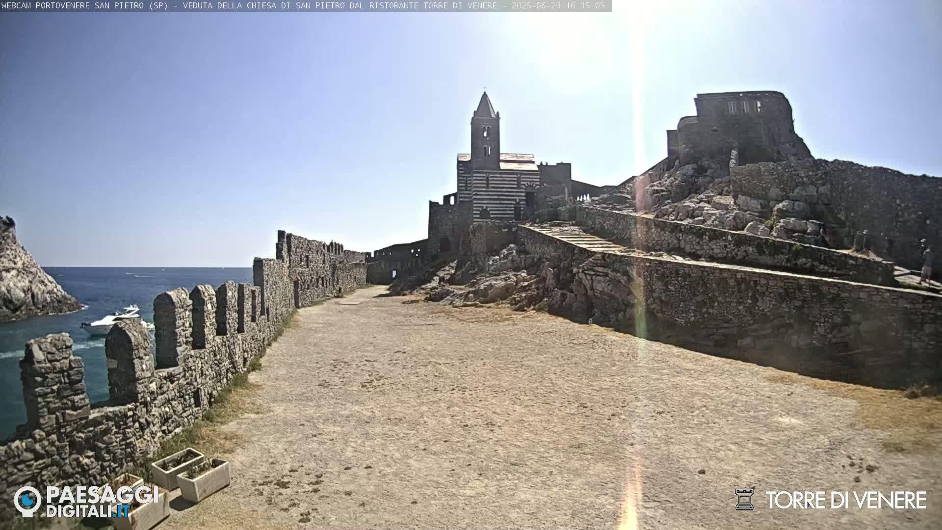 Portovenere Chiesa San Pietro (San Peter's Church Cam) - La Spezia, Linguria, Italy