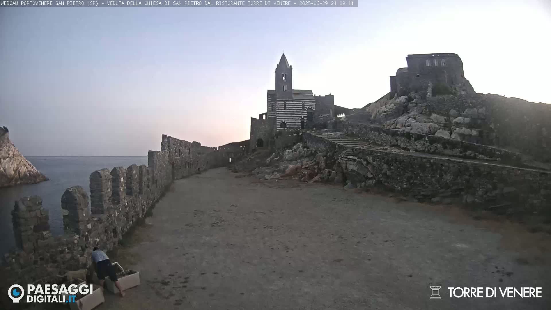 Portovenere Chiesa San Pietro (San Peter's Church Cam) - La Spezia, Linguria, Italy