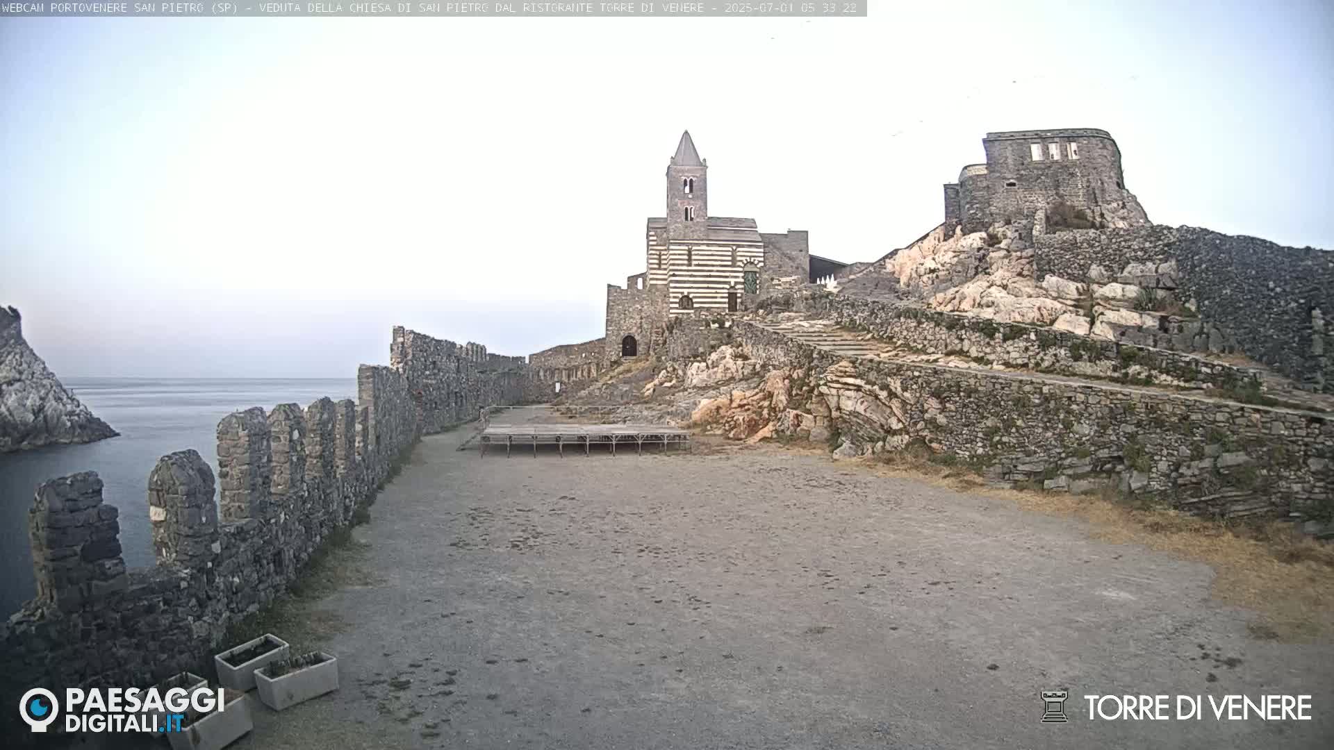 Portovenere Chiesa San Pietro (San Peter's Church Cam) - La Spezia, Linguria, Italy