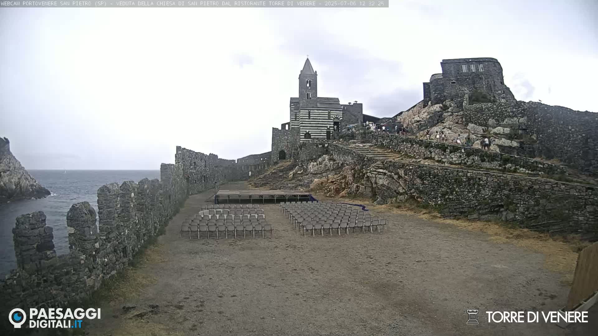 Portovenere Chiesa San Pietro (San Peter's Church Cam) - La Spezia, Linguria, Italy