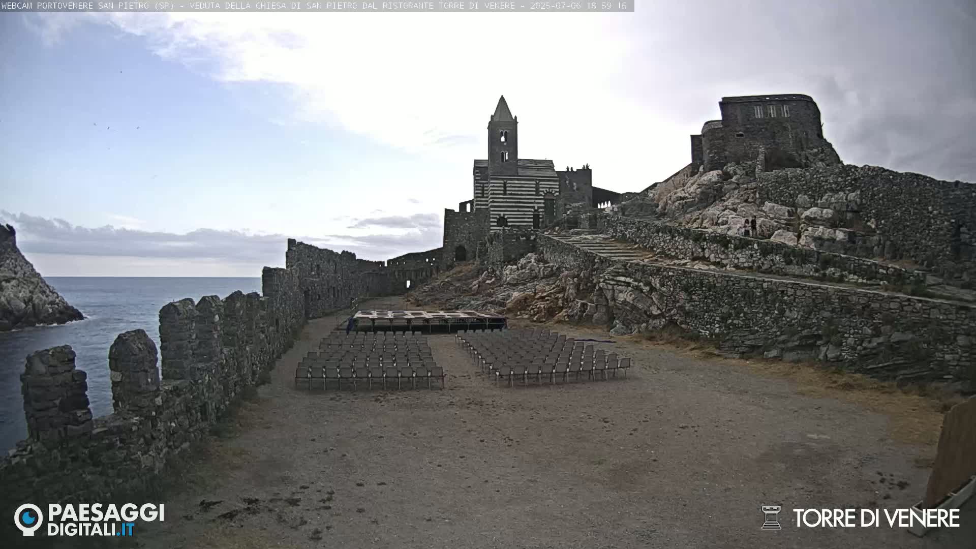 Portovenere Chiesa San Pietro (San Peter's Church Cam) - La Spezia, Linguria, Italy