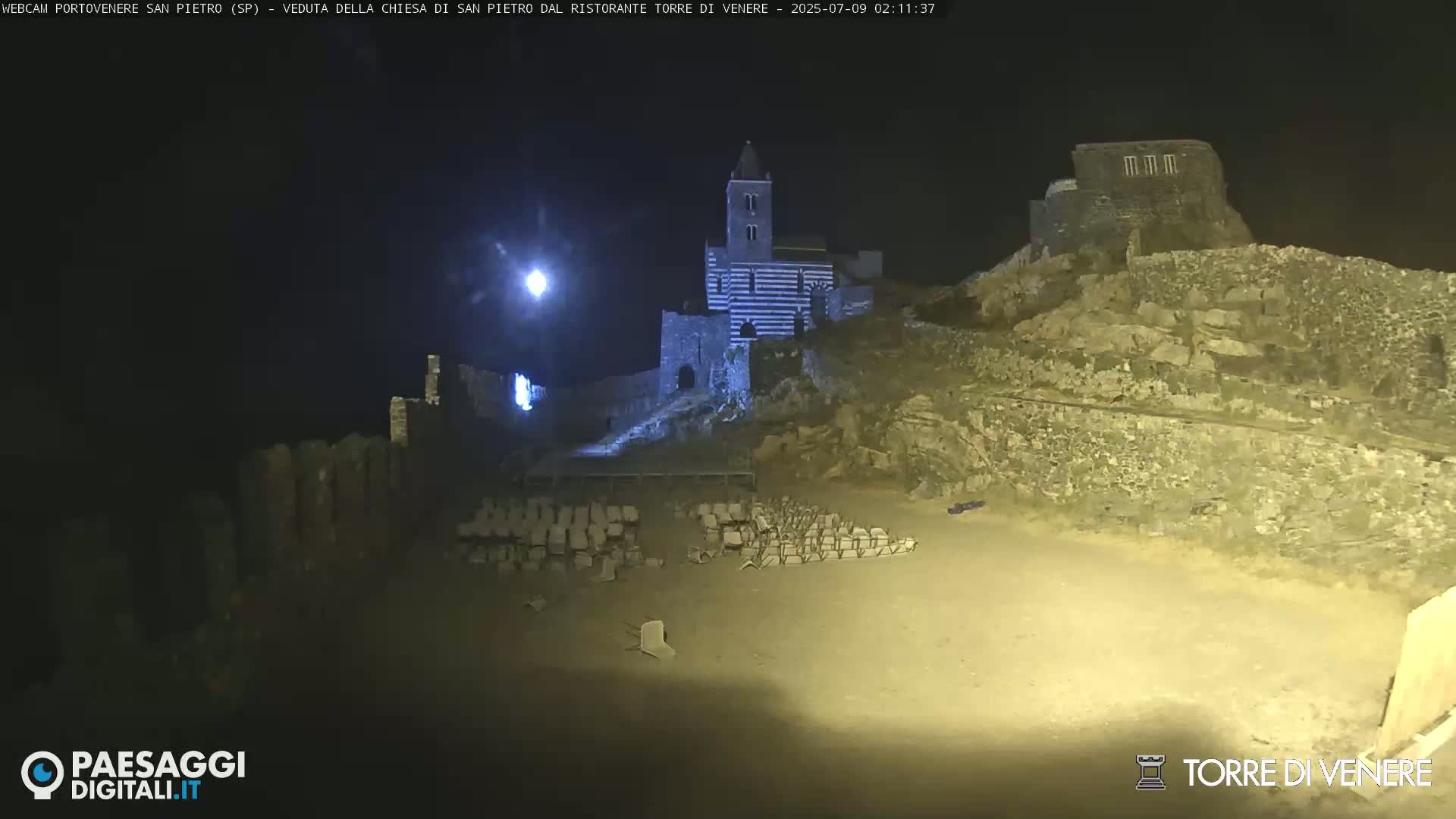 Portovenere Chiesa San Pietro (San Peter's Church Cam) - La Spezia, Linguria, Italy