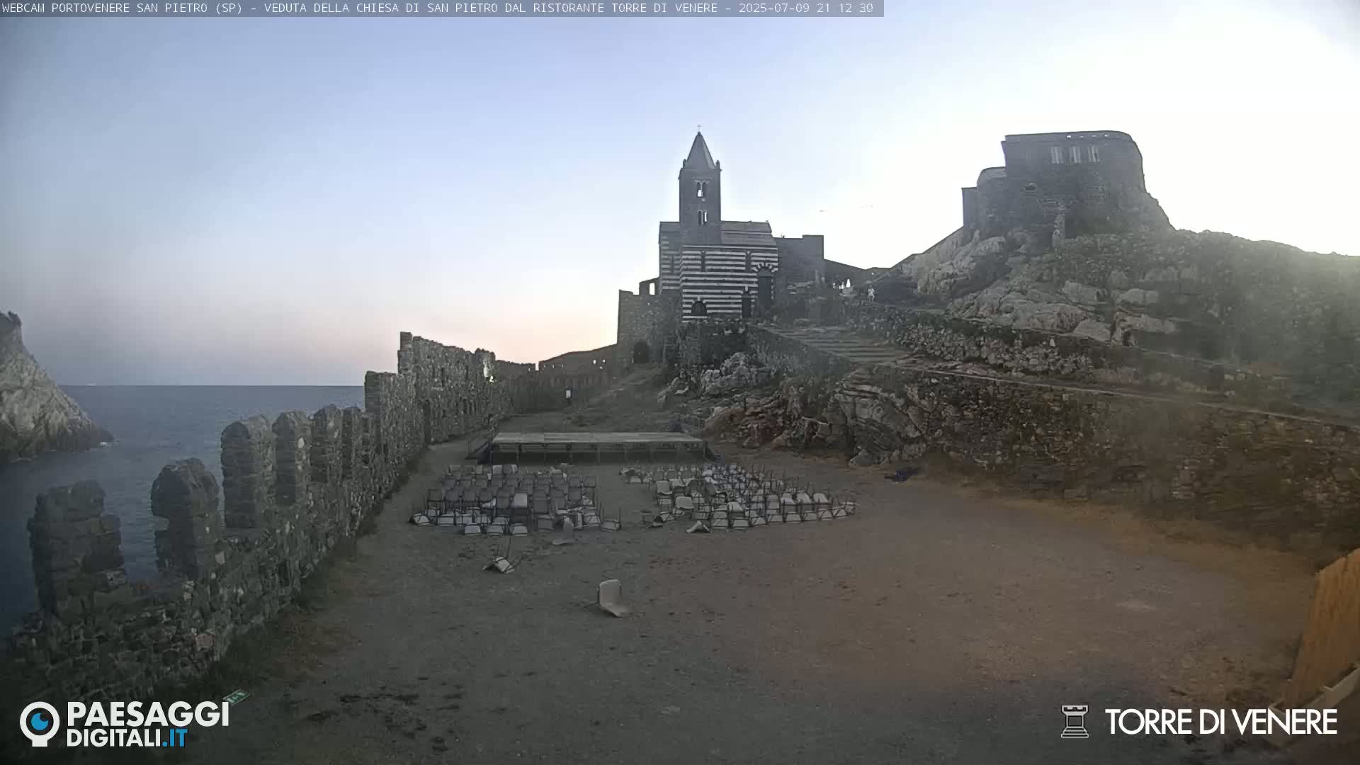 Portovenere Chiesa San Pietro (San Peter's Church Cam) - La Spezia, Linguria, Italy