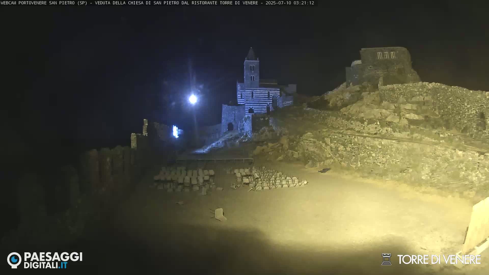 Portovenere Chiesa San Pietro (San Peter's Church Cam) - La Spezia, Linguria, Italy