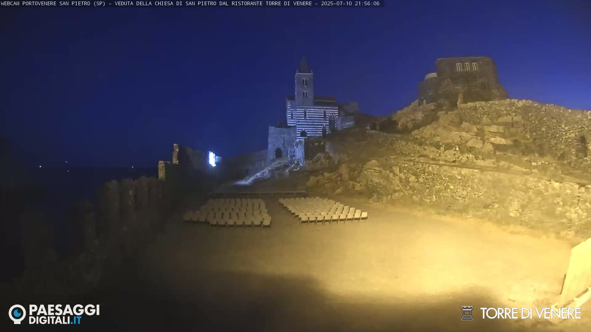 Portovenere Chiesa San Pietro (San Peter's Church Cam) - La Spezia, Linguria, Italy