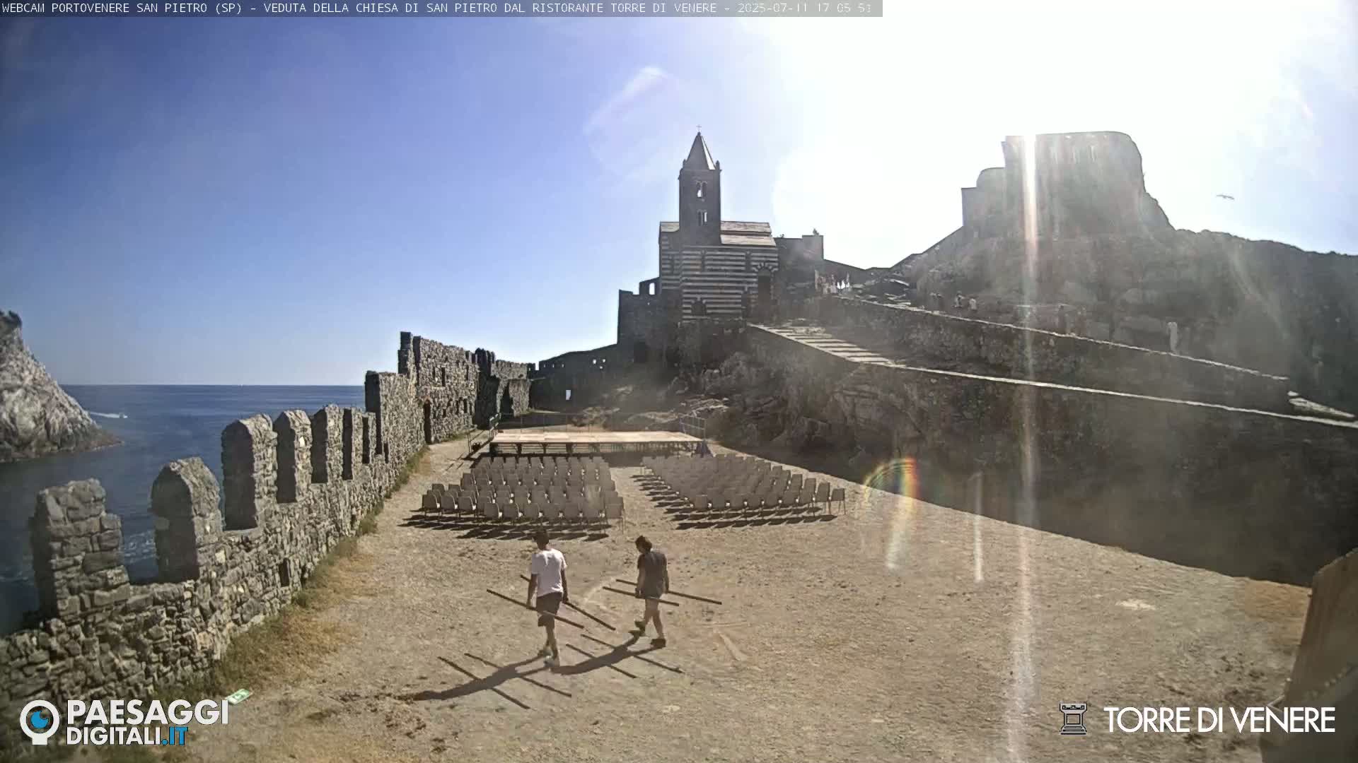 Portovenere Chiesa San Pietro (San Peter's Church Cam) - La Spezia, Linguria, Italy