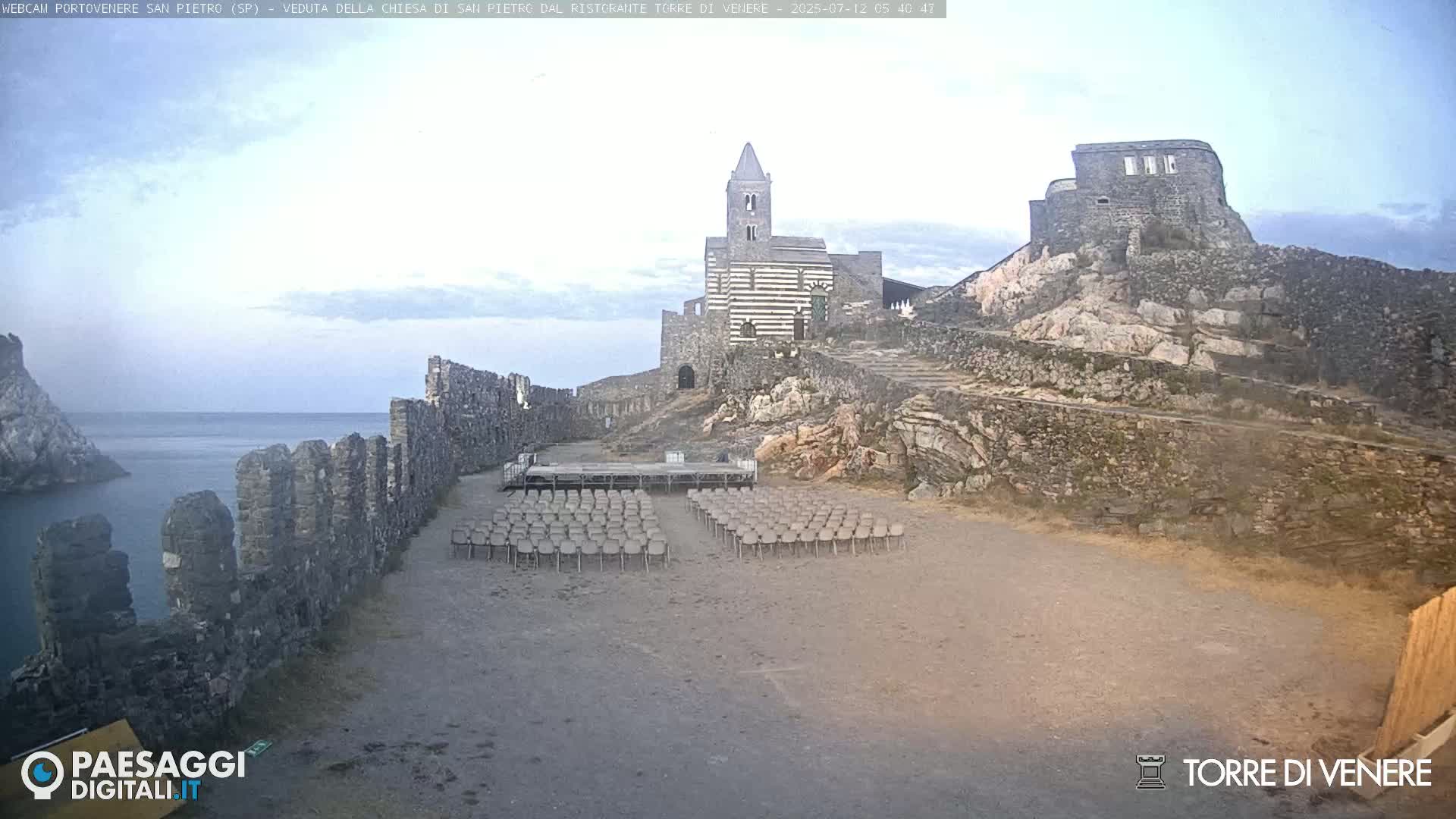 Portovenere Chiesa San Pietro (San Peter's Church Cam) - La Spezia, Linguria, Italy