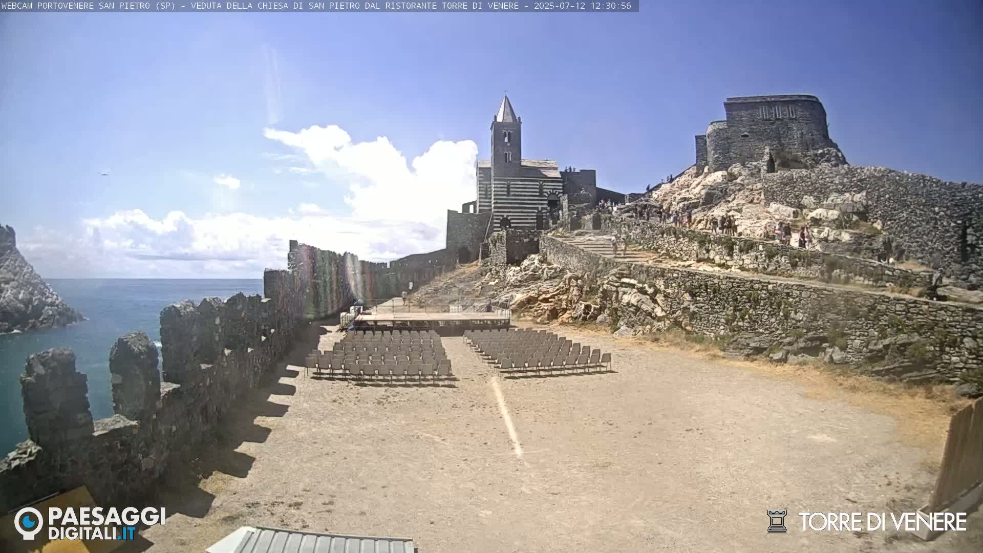Portovenere Chiesa San Pietro (San Peter's Church Cam) - La Spezia, Linguria, Italy