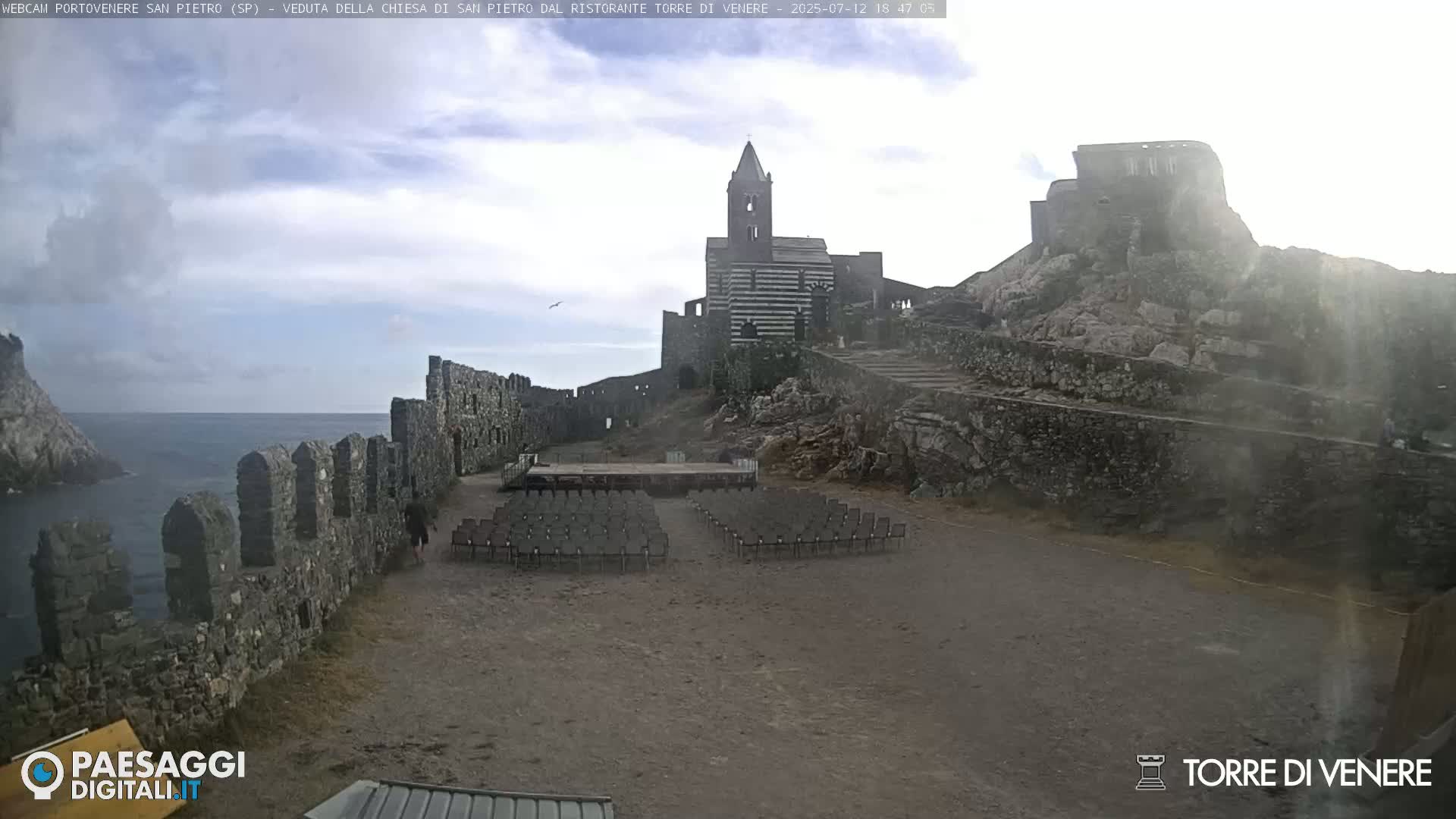 Portovenere Chiesa San Pietro (San Peter's Church Cam) - La Spezia, Linguria, Italy