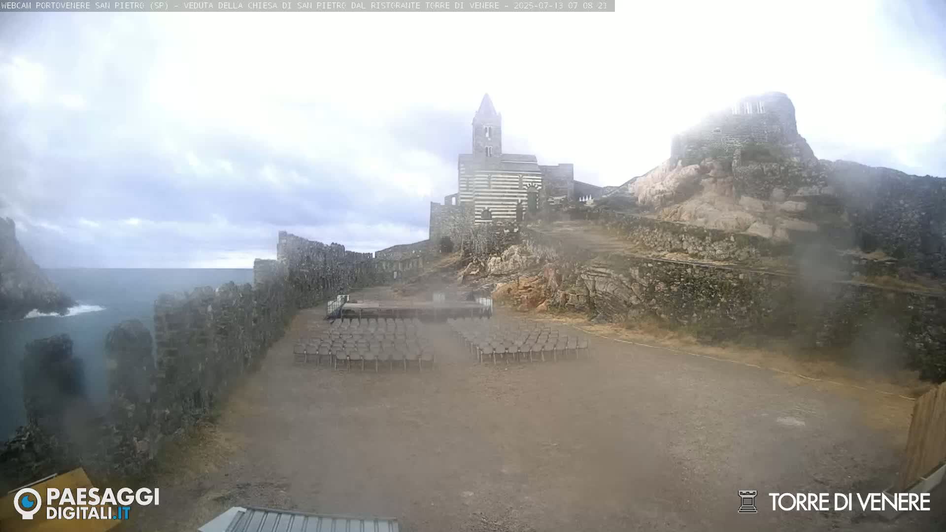 Portovenere Chiesa San Pietro (San Peter's Church Cam) - La Spezia, Linguria, Italy