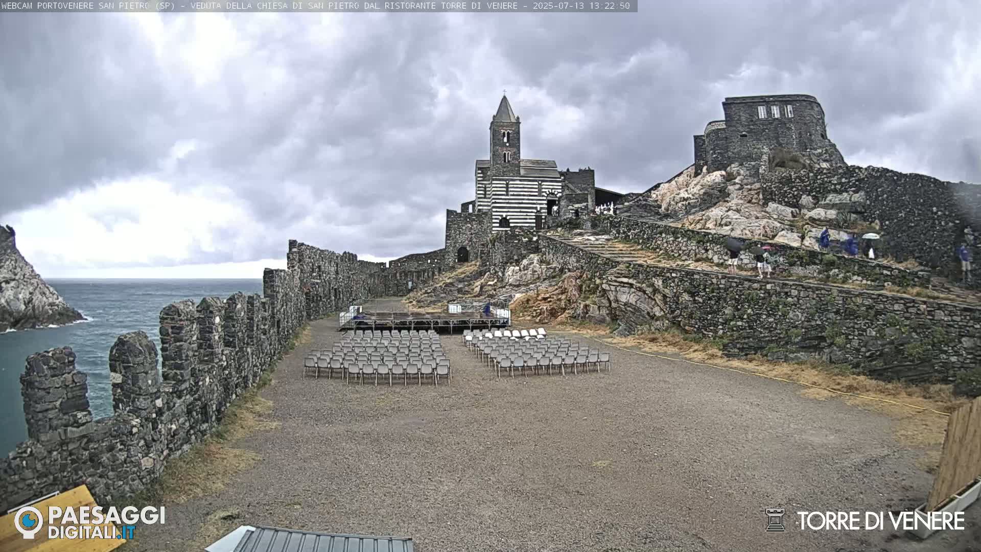Portovenere Chiesa San Pietro (San Peter's Church Cam) - La Spezia, Linguria, Italy