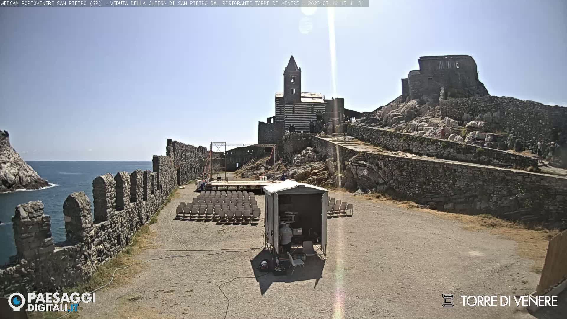 Portovenere Chiesa San Pietro (San Peter's Church Cam) - La Spezia, Linguria, Italy