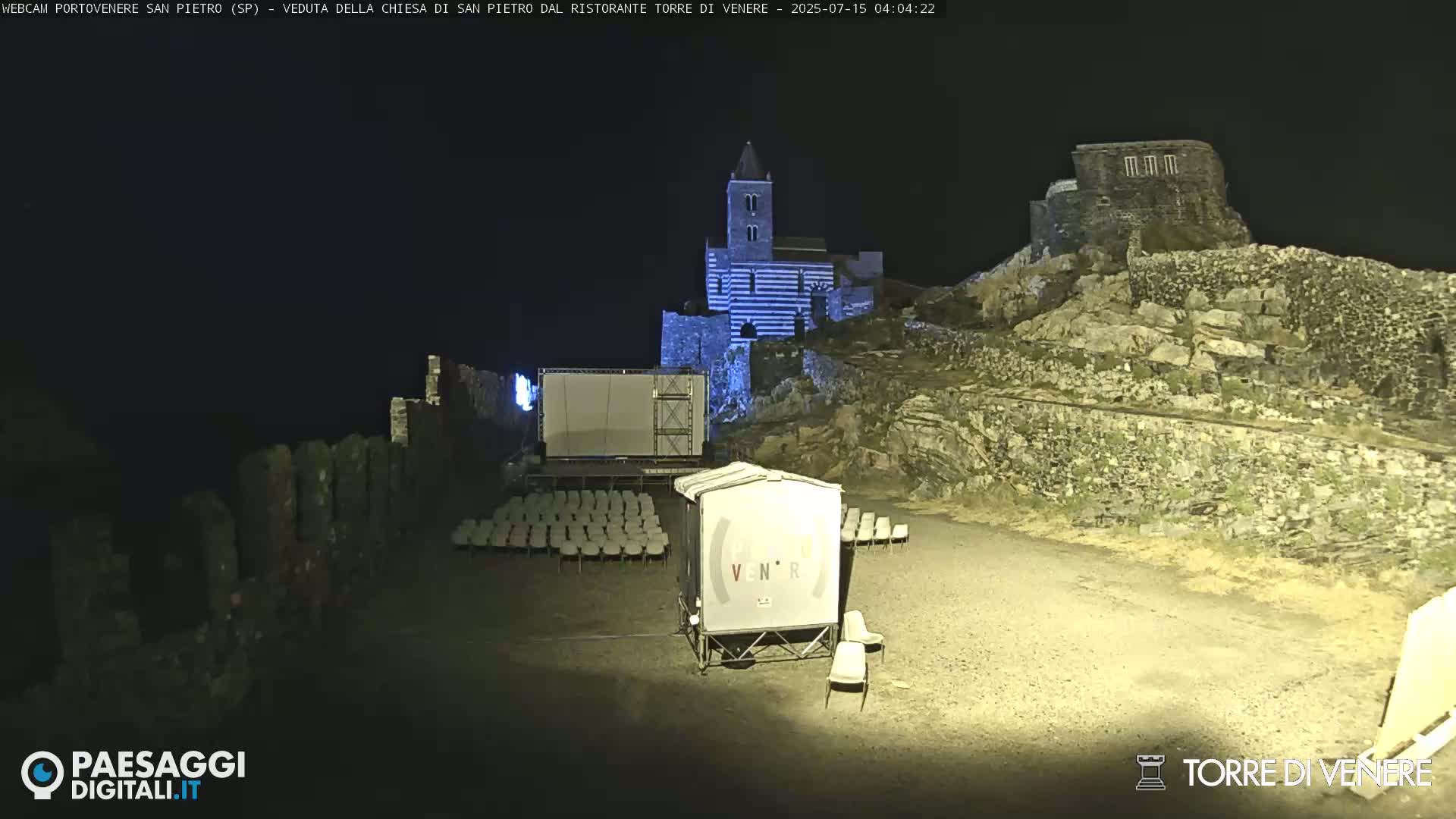 Portovenere Chiesa San Pietro (San Peter's Church Cam) - La Spezia, Linguria, Italy