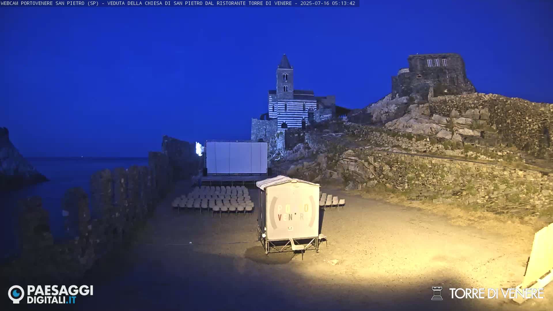 Portovenere Chiesa San Pietro (San Peter's Church Cam) - La Spezia, Linguria, Italy
