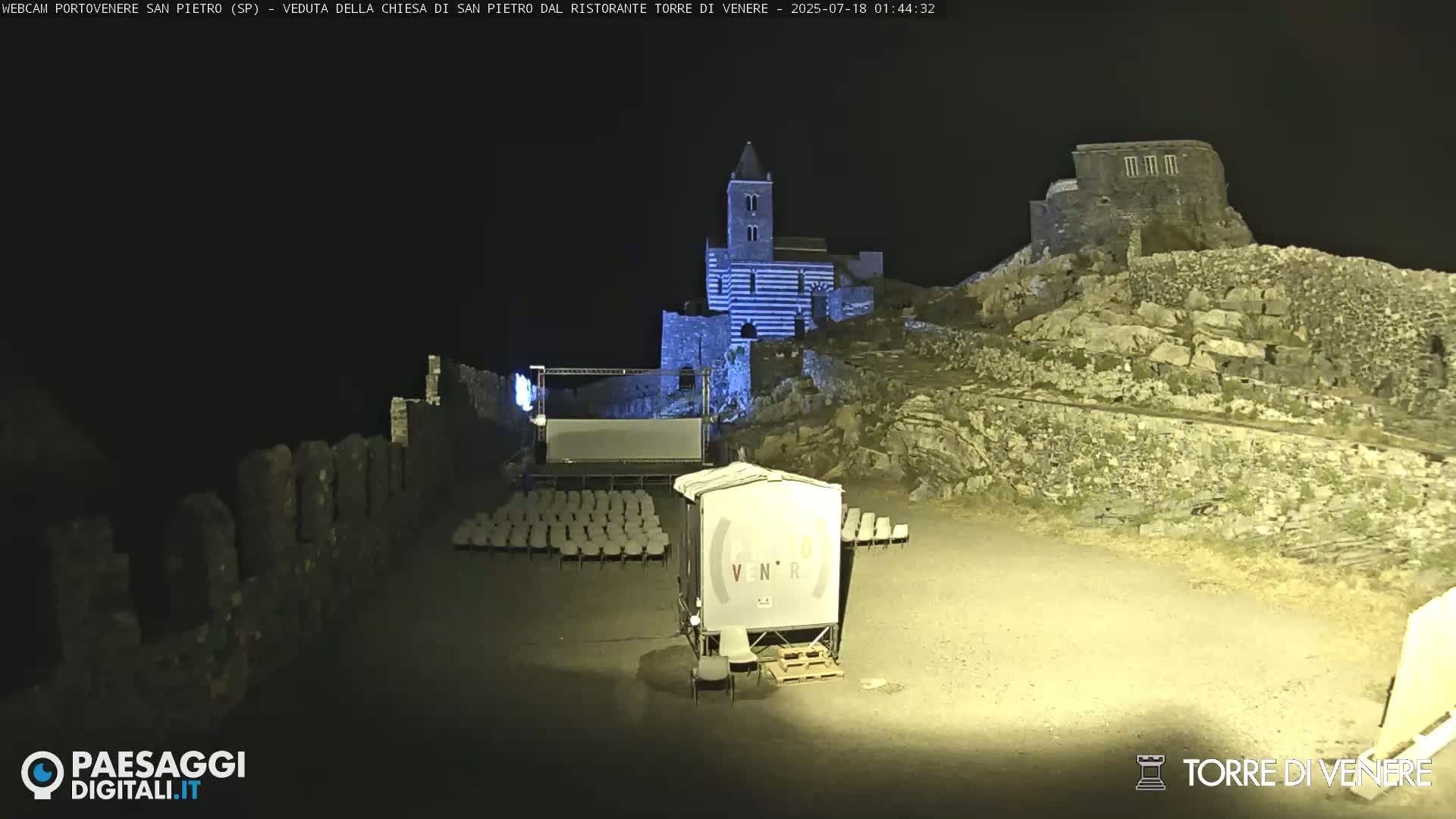 Portovenere Chiesa San Pietro (San Peter's Church Cam) - La Spezia, Linguria, Italy
