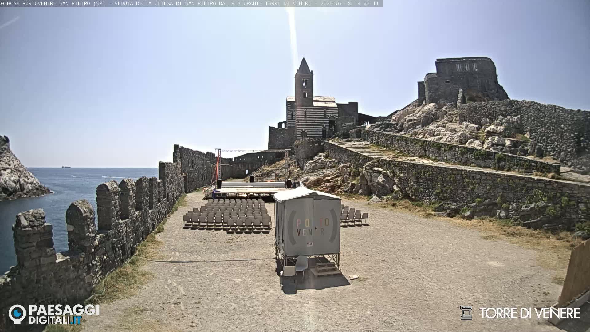 Portovenere Chiesa San Pietro (San Peter's Church Cam) - La Spezia, Linguria, Italy