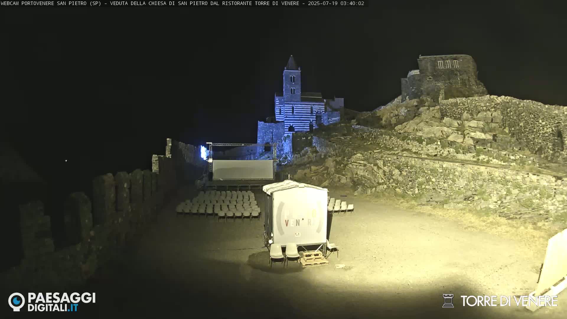 Portovenere Chiesa San Pietro (San Peter's Church Cam) - La Spezia, Linguria, Italy