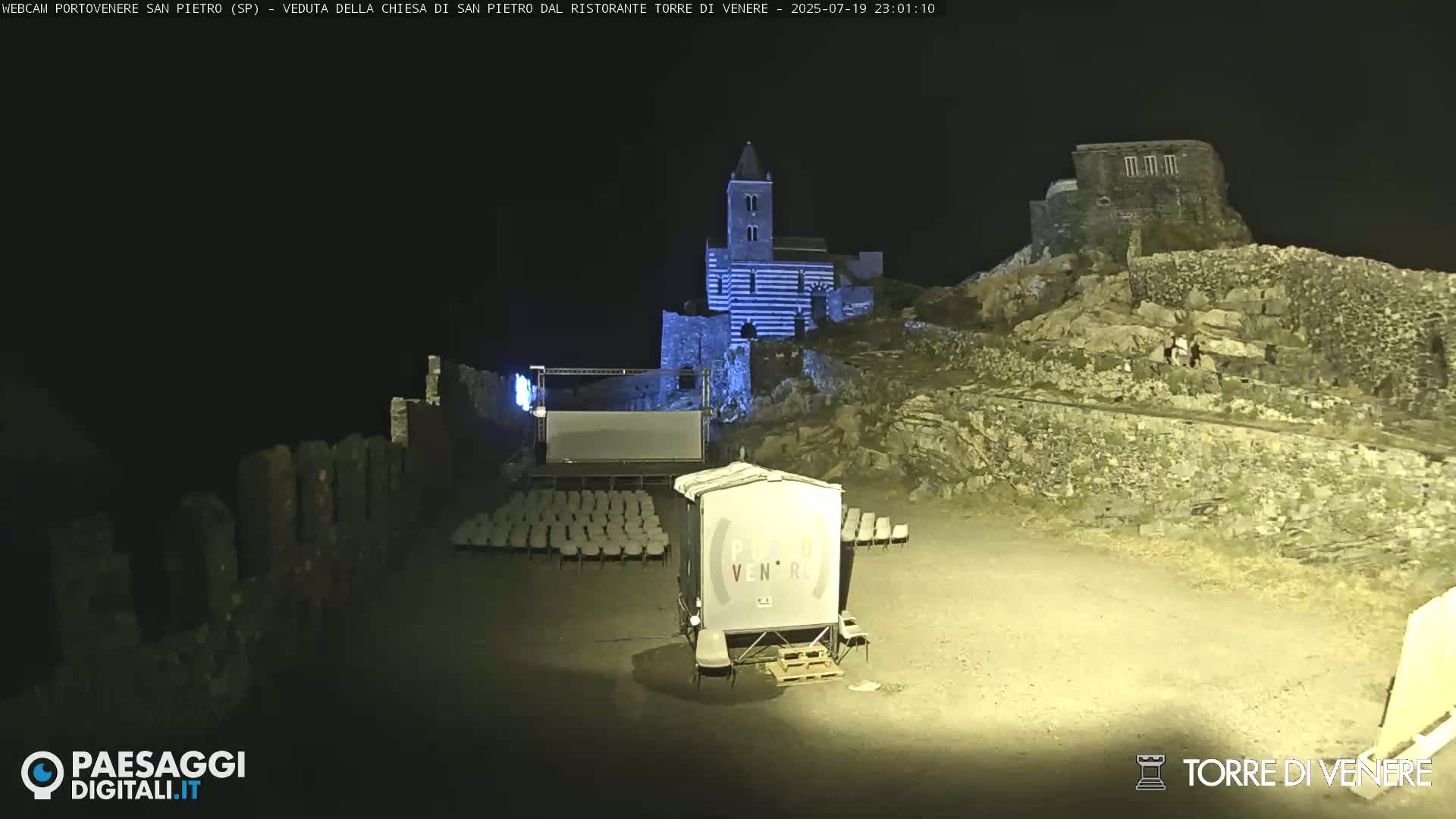 Portovenere Chiesa San Pietro (San Peter's Church Cam) - La Spezia, Linguria, Italy