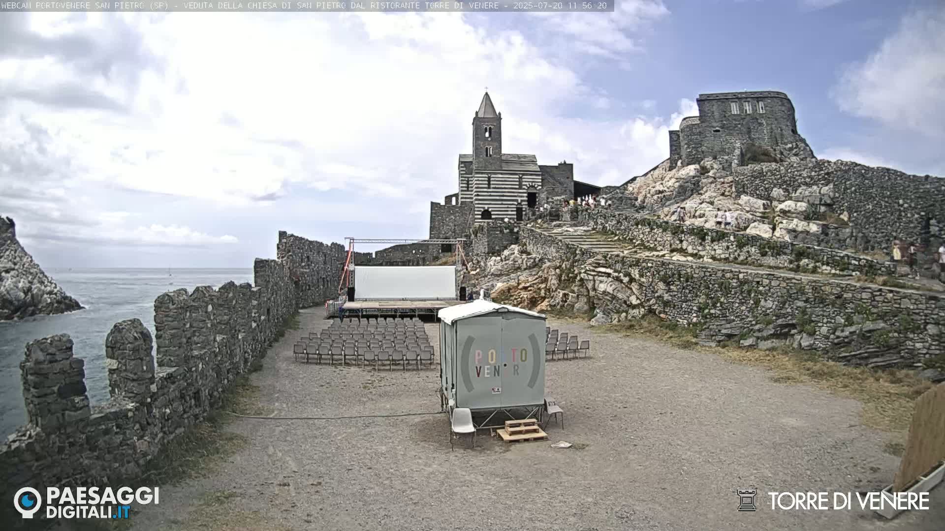 Portovenere Chiesa San Pietro (San Peter's Church Cam) - La Spezia, Linguria, Italy