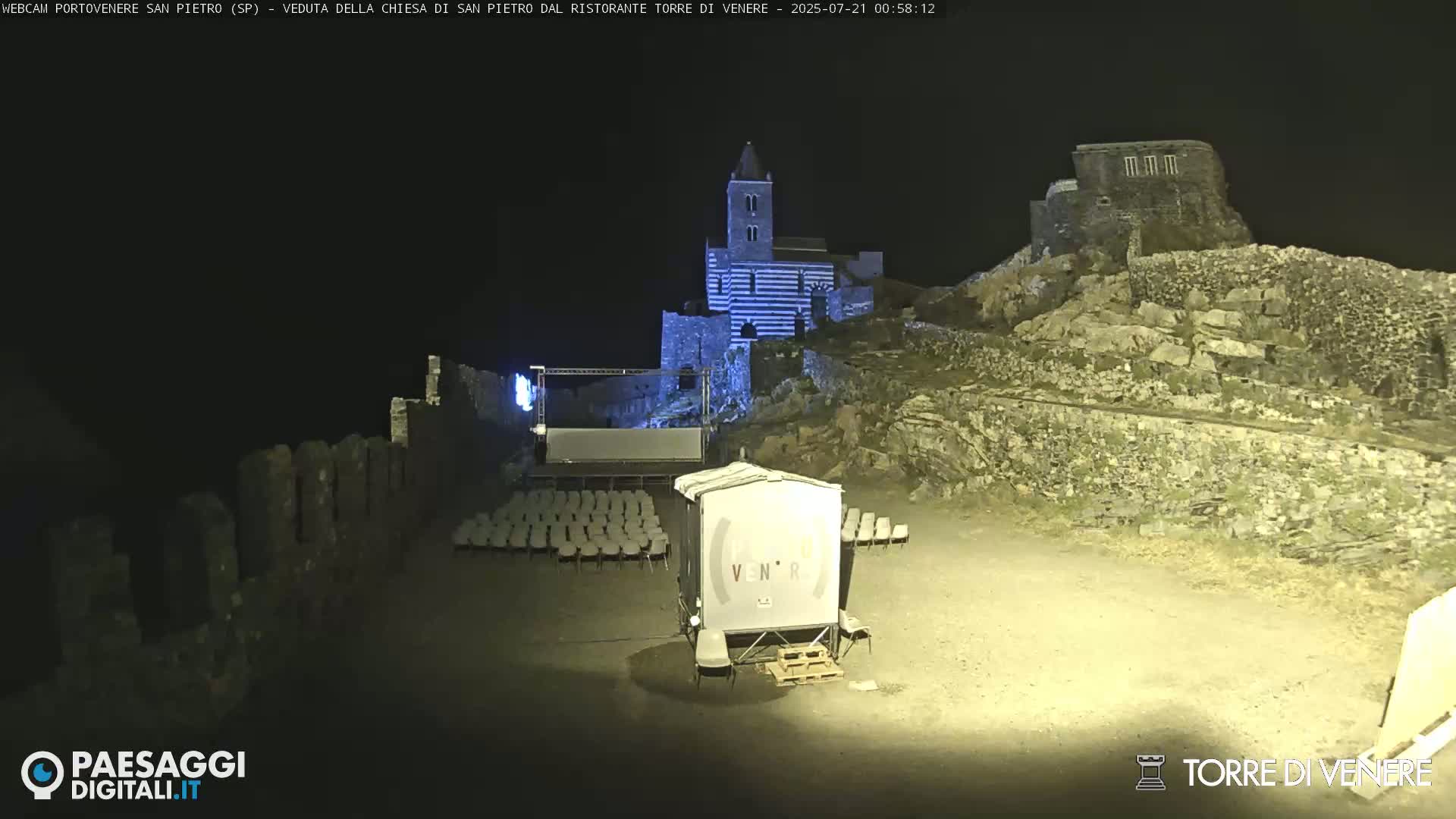 Portovenere Chiesa San Pietro (San Peter's Church Cam) - La Spezia, Linguria, Italy