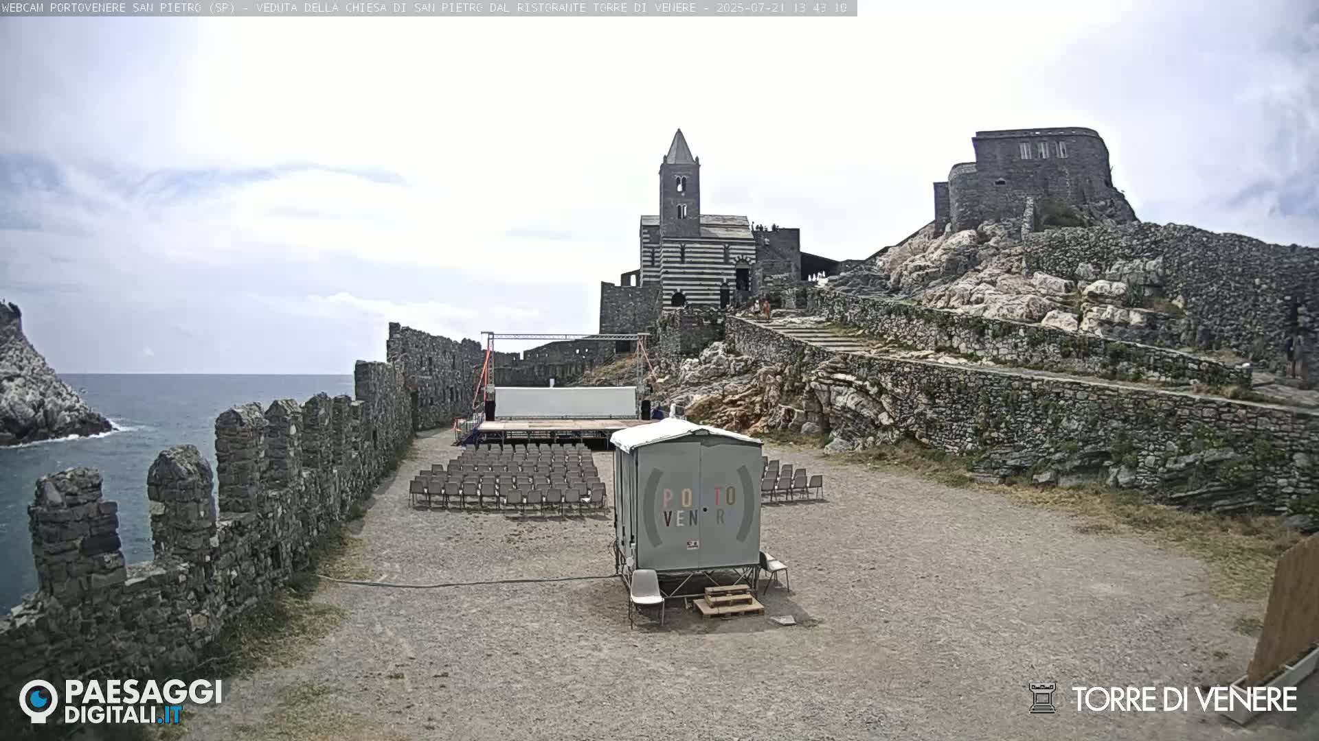Portovenere Chiesa San Pietro (San Peter's Church Cam) - La Spezia, Linguria, Italy