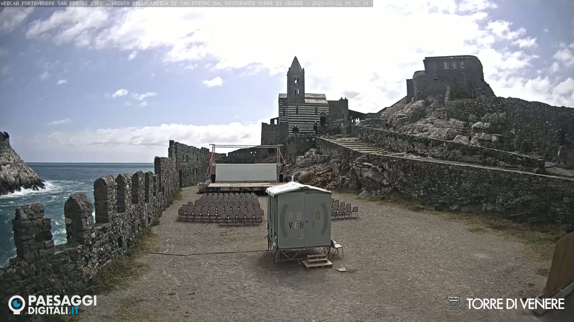 Portovenere Chiesa San Pietro (San Peter's Church Cam) - La Spezia, Linguria, Italy