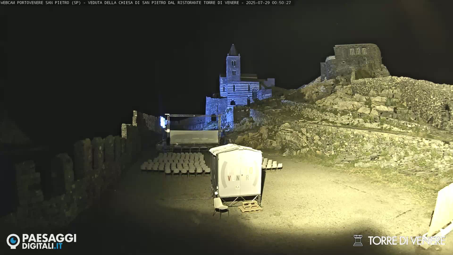 Portovenere Chiesa San Pietro (San Peter's Church Cam) - La Spezia, Linguria, Italy