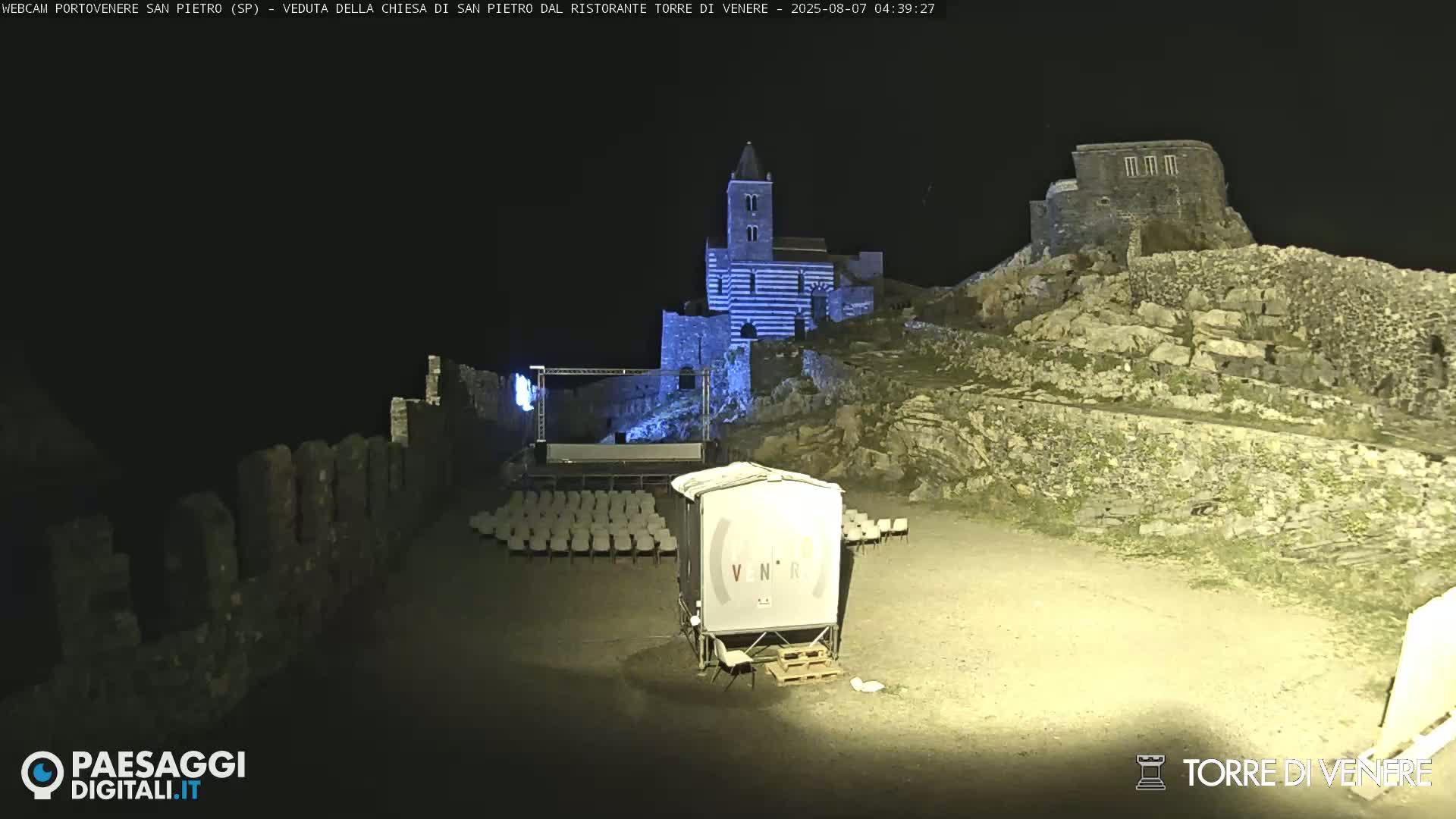 Portovenere Chiesa San Pietro (San Peter's Church Cam) - La Spezia, Linguria, Italy