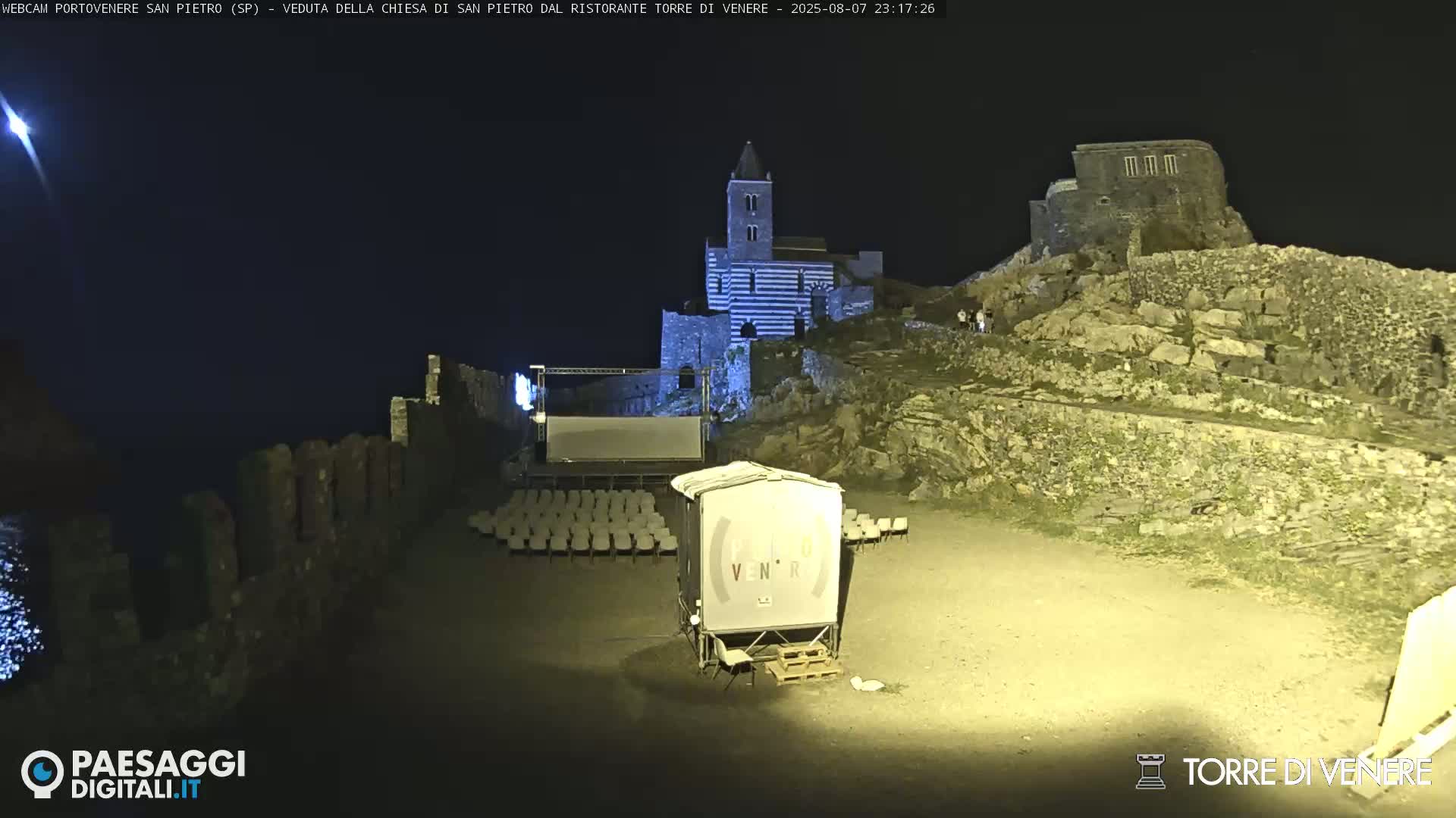 Portovenere Chiesa San Pietro (San Peter's Church Cam) - La Spezia, Linguria, Italy