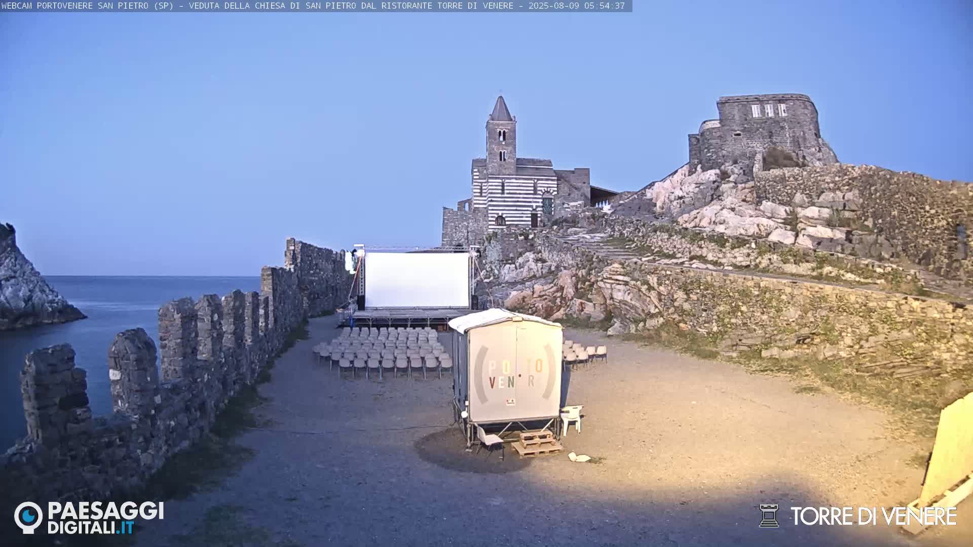 Portovenere Chiesa San Pietro (San Peter's Church Cam) - La Spezia, Linguria, Italy