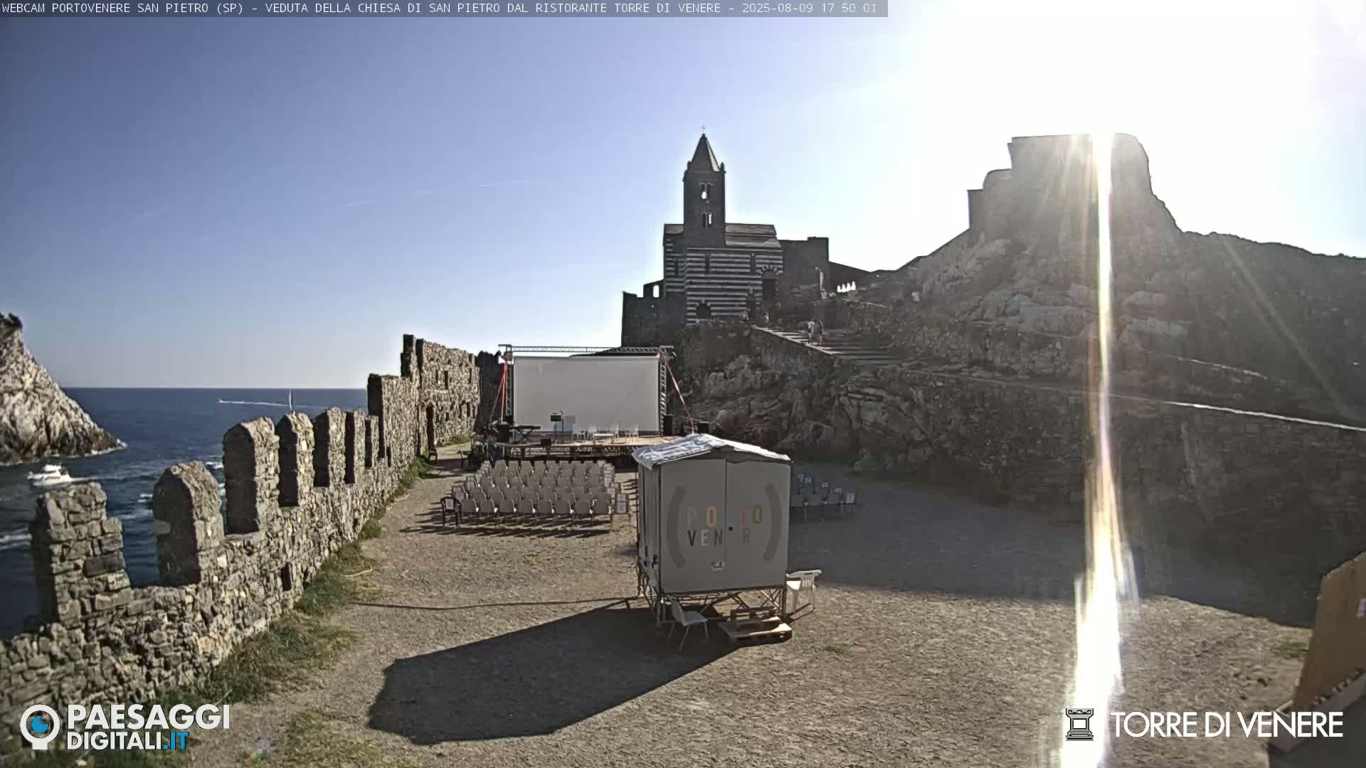 Portovenere Chiesa San Pietro (San Peter's Church Cam) - La Spezia, Linguria, Italy