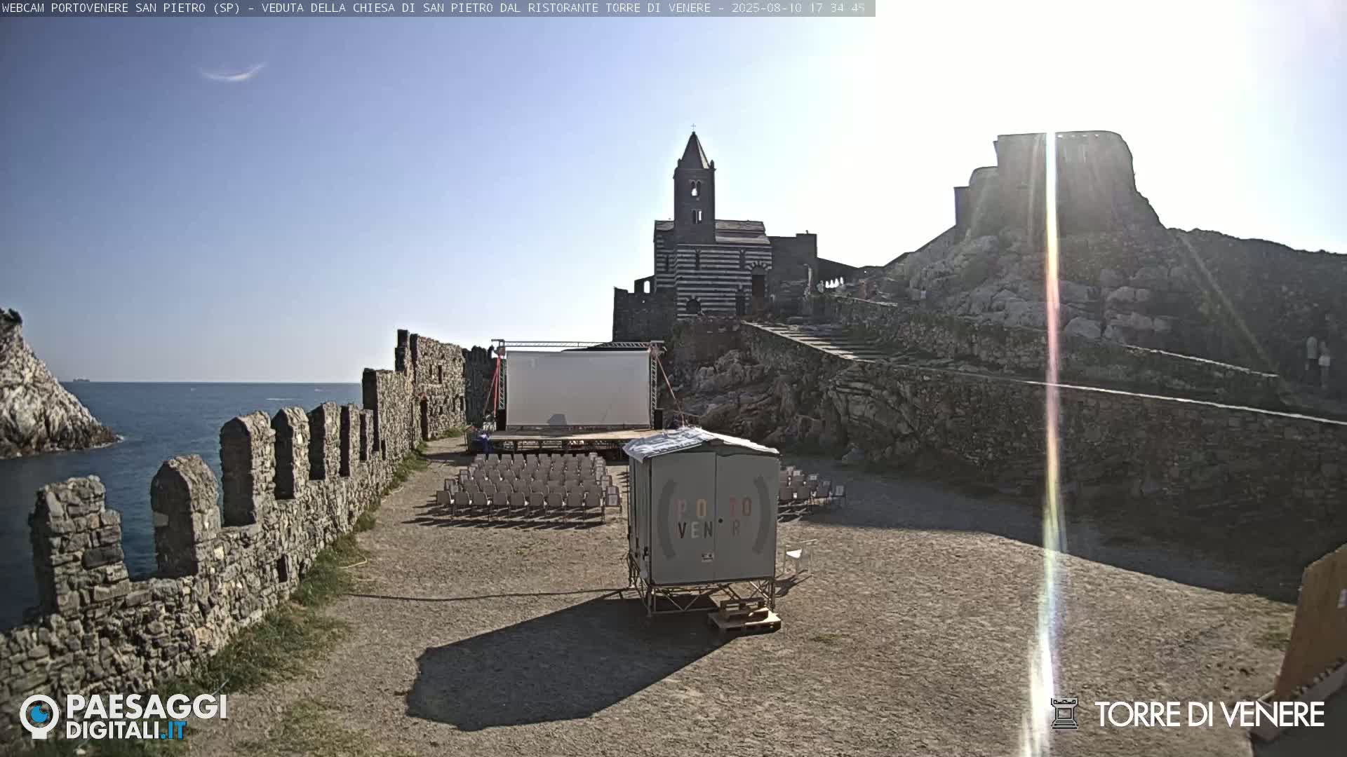 Portovenere Chiesa San Pietro (San Peter's Church Cam) - La Spezia, Linguria, Italy