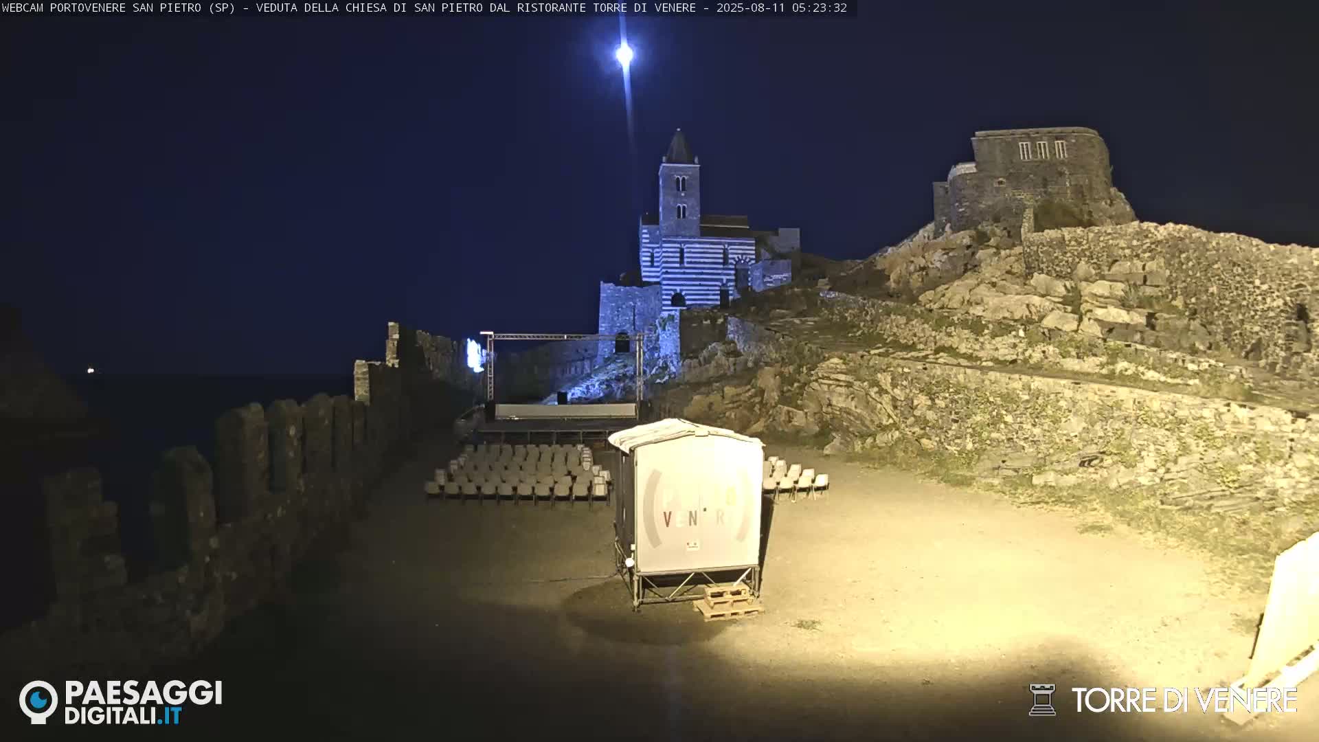 Portovenere Chiesa San Pietro (San Peter's Church Cam) - La Spezia, Linguria, Italy