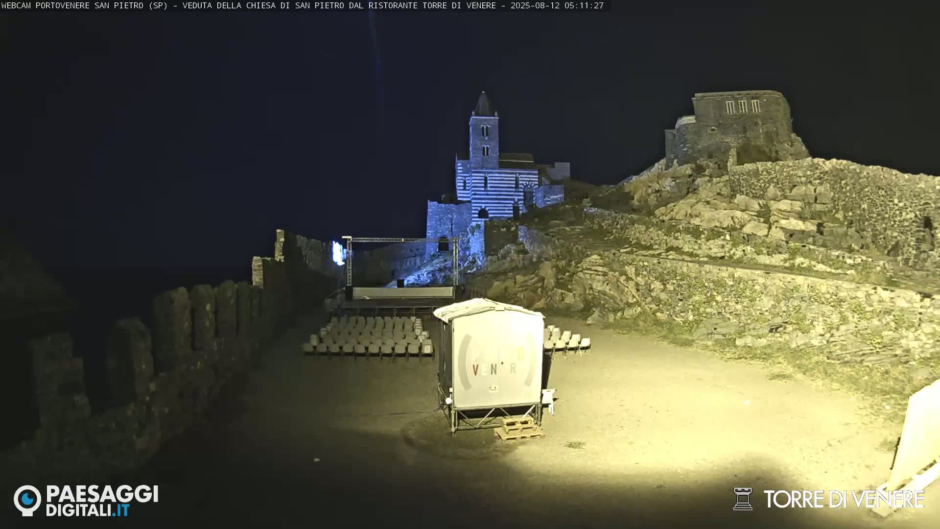 Portovenere Chiesa San Pietro (San Peter's Church Cam) - La Spezia, Linguria, Italy
