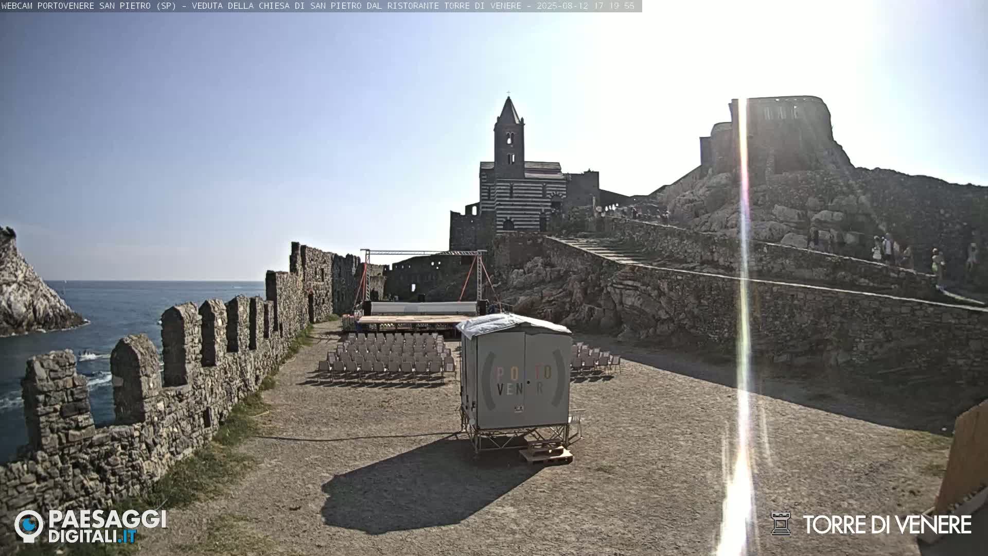 Portovenere Chiesa San Pietro (San Peter's Church Cam) - La Spezia, Linguria, Italy