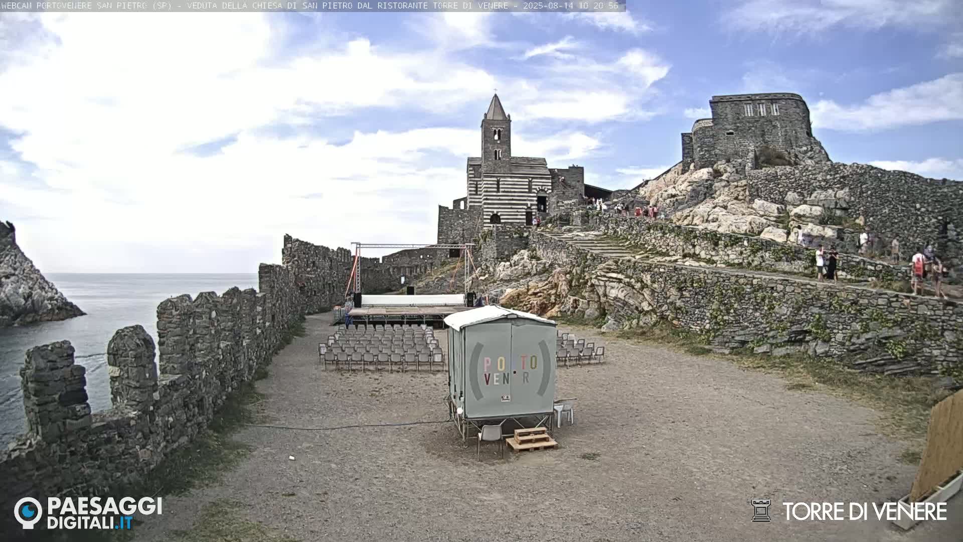 Portovenere Chiesa San Pietro (San Peter's Church Cam) - La Spezia, Linguria, Italy