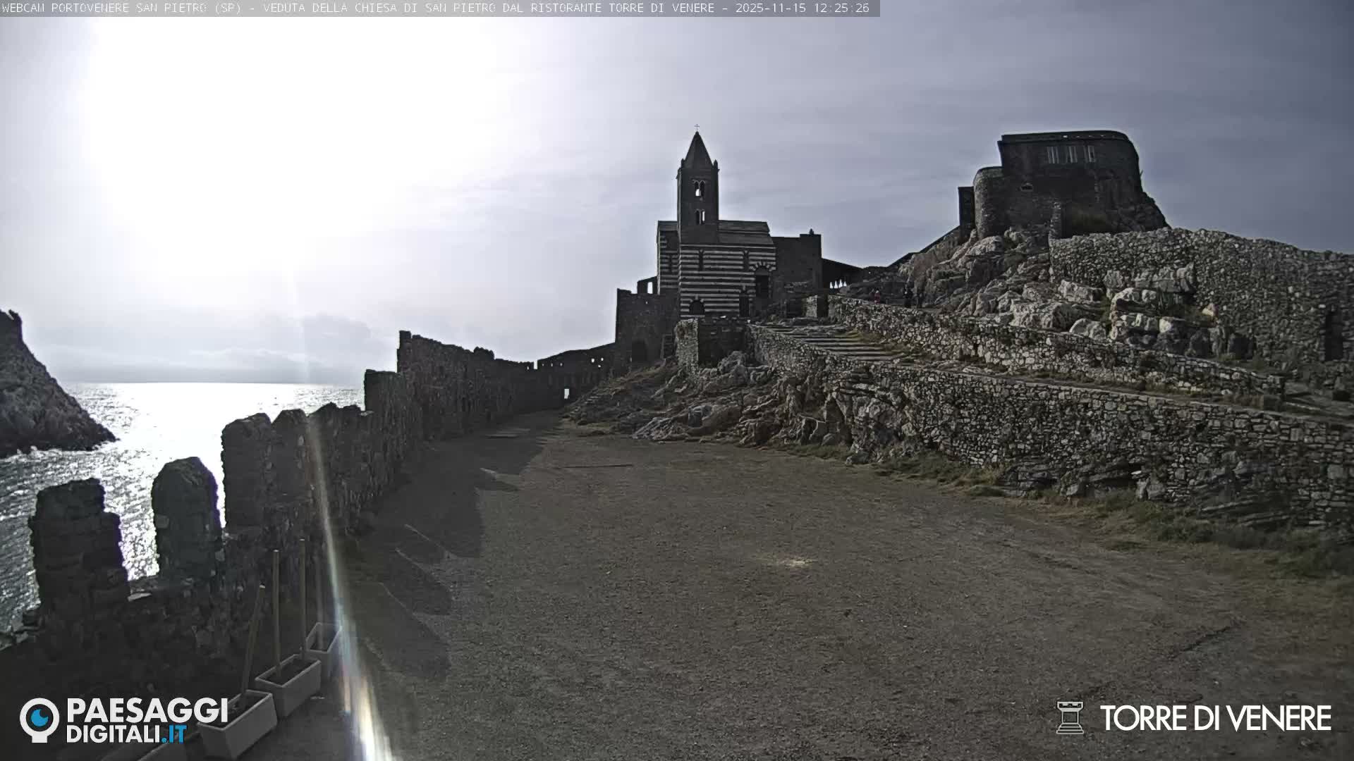 Portovenere Chiesa San Pietro (San Peter's Church Cam) - La Spezia, Linguria, Italy