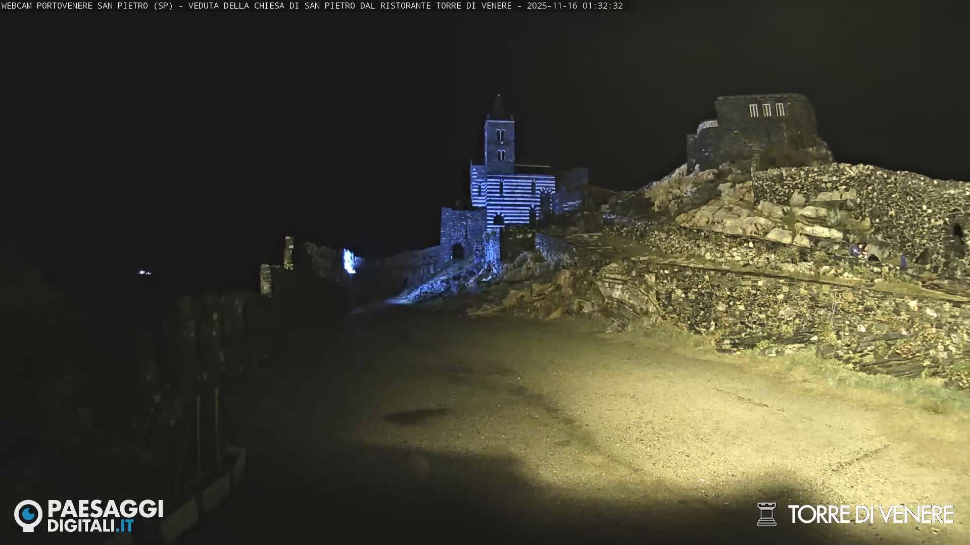 Portovenere Chiesa San Pietro (San Peter's Church Cam) - La Spezia, Linguria, Italy