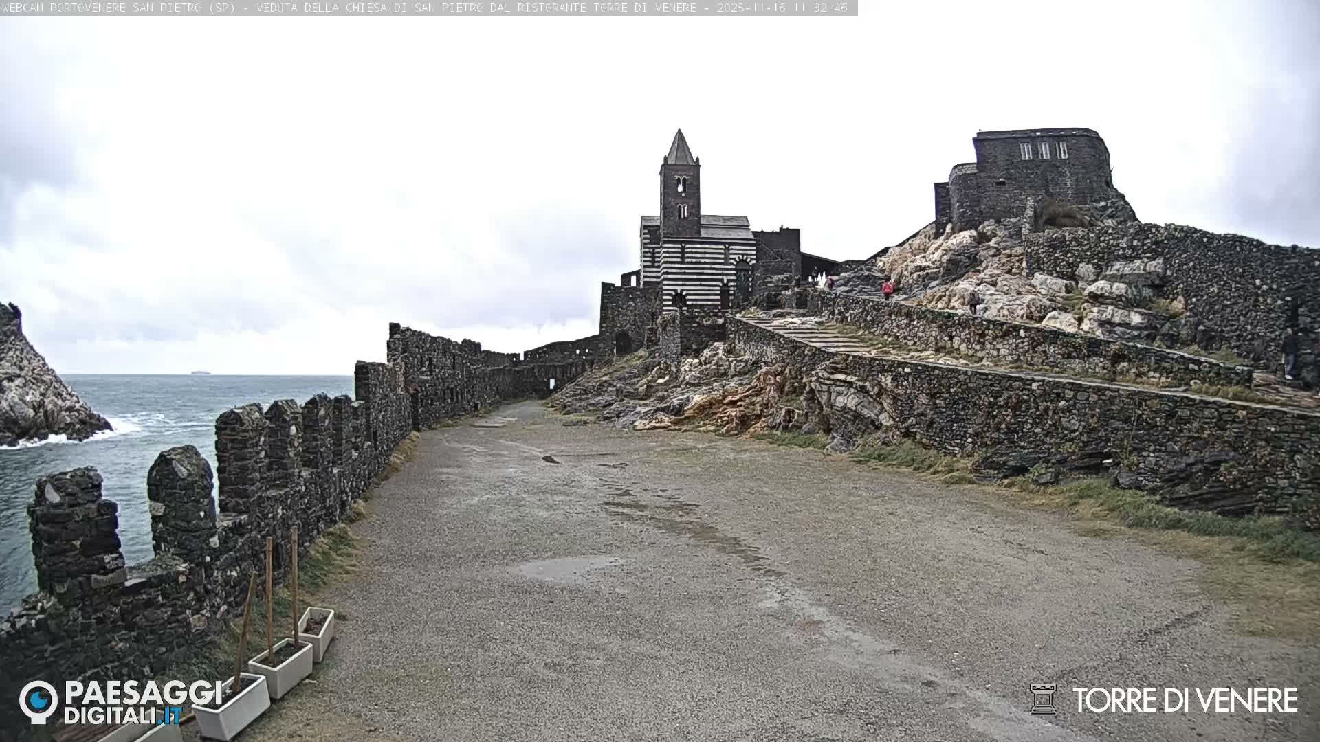 Portovenere Chiesa San Pietro (San Peter's Church Cam) - La Spezia, Linguria, Italy