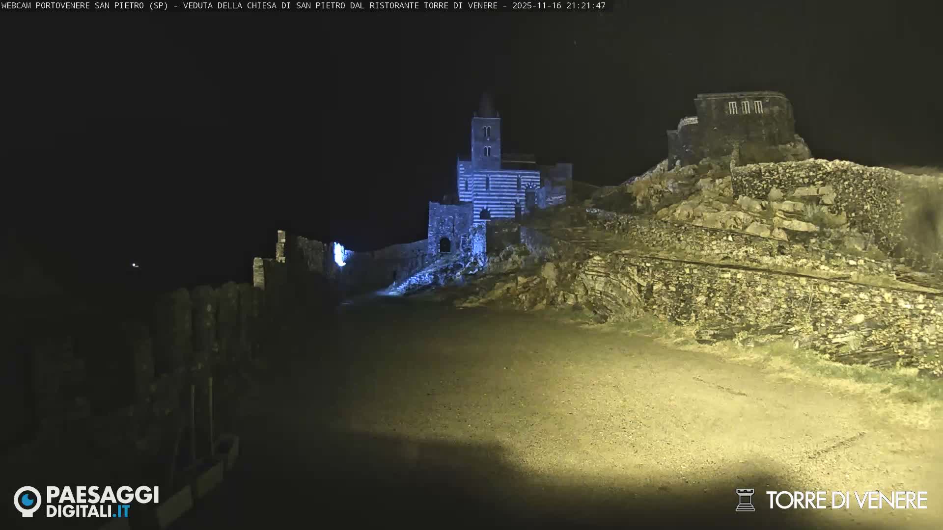 Portovenere Chiesa San Pietro (San Peter's Church Cam) - La Spezia, Linguria, Italy